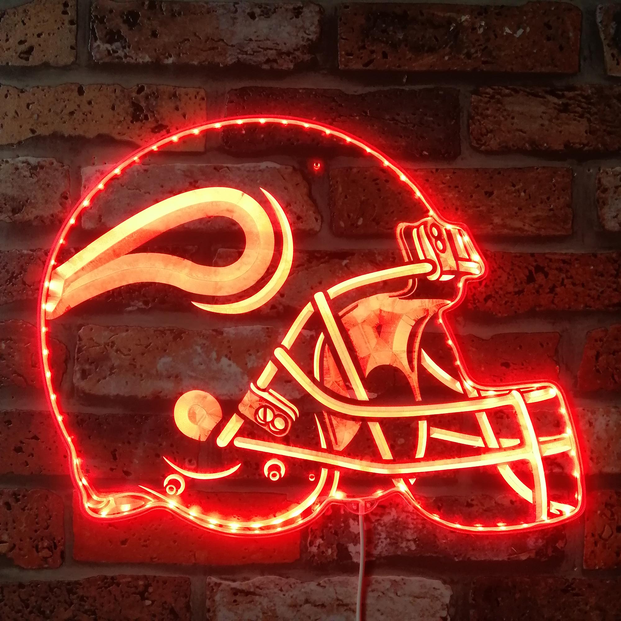 NFL Minnesota Vikings Football Dynamic RGB Edge Lit LED Light Sign