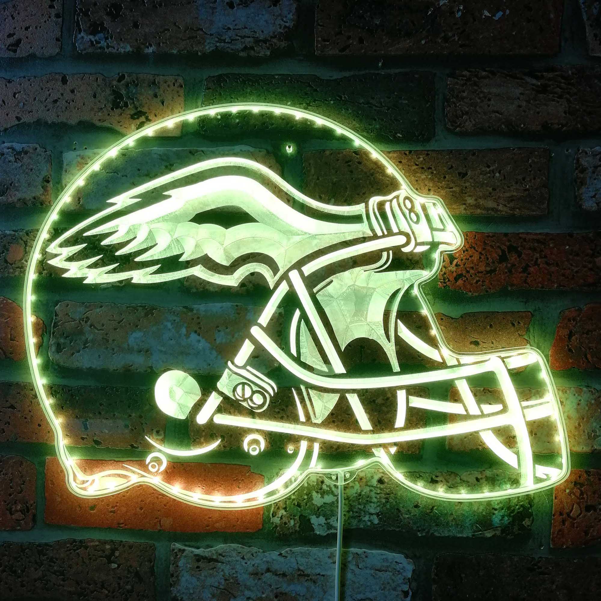 NFL Philadelphia Eagles Football Club Dynamic RGB Edge Lit LED Sign