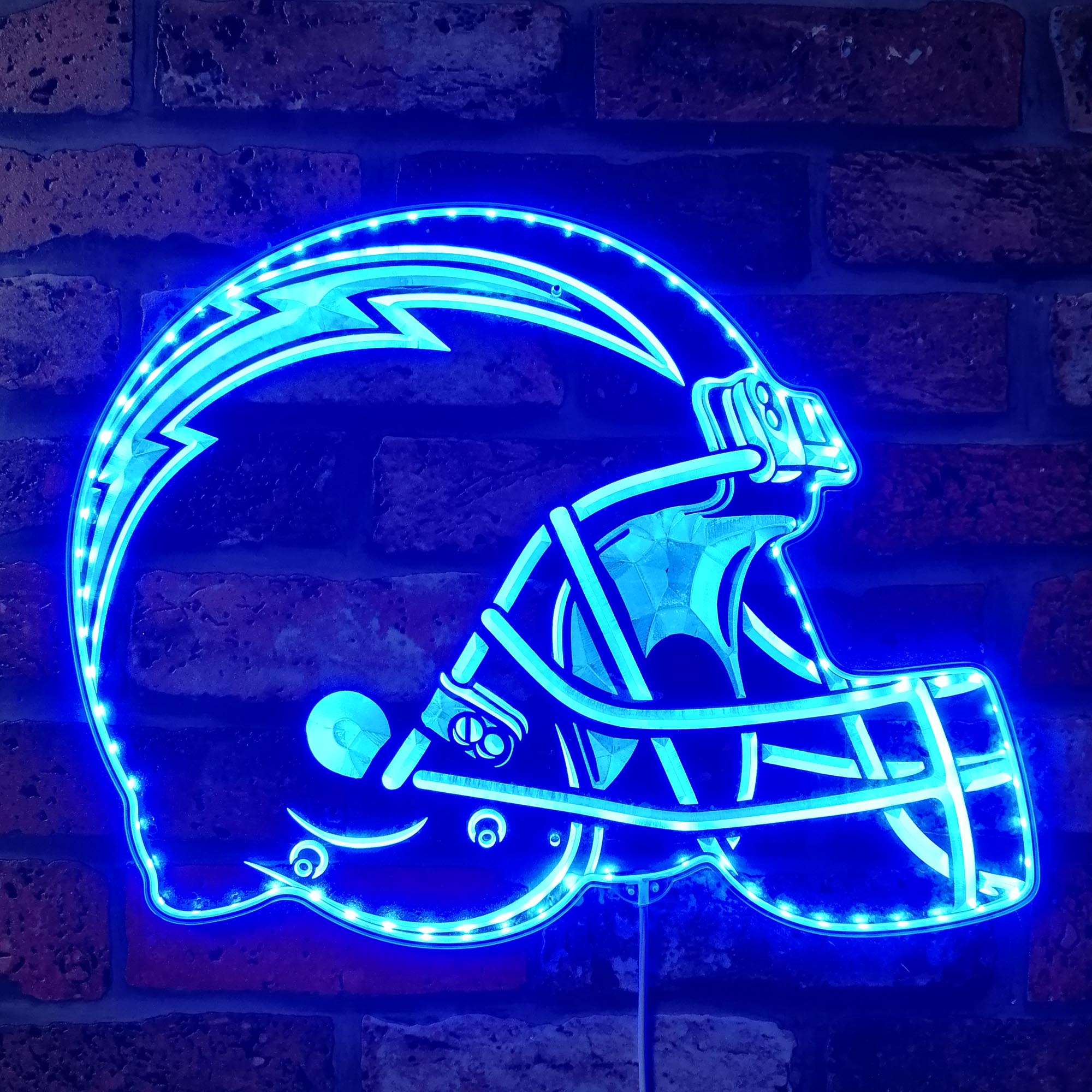 NFL San Diego Chargers Football Dynamic RGB Edge Lit LED Sign