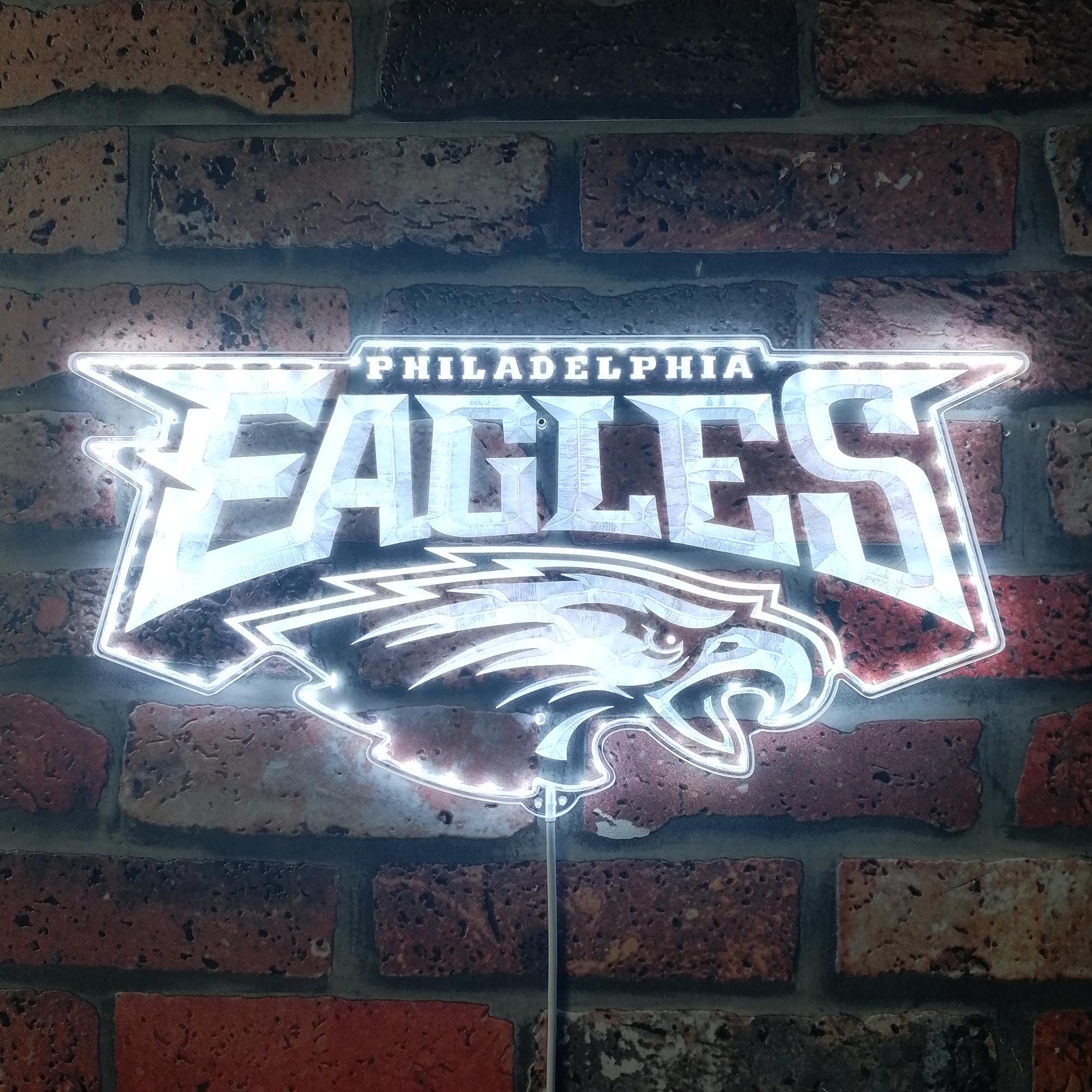 Philadelphia Eagles Dynamic RGB Edge Lit LED Sign