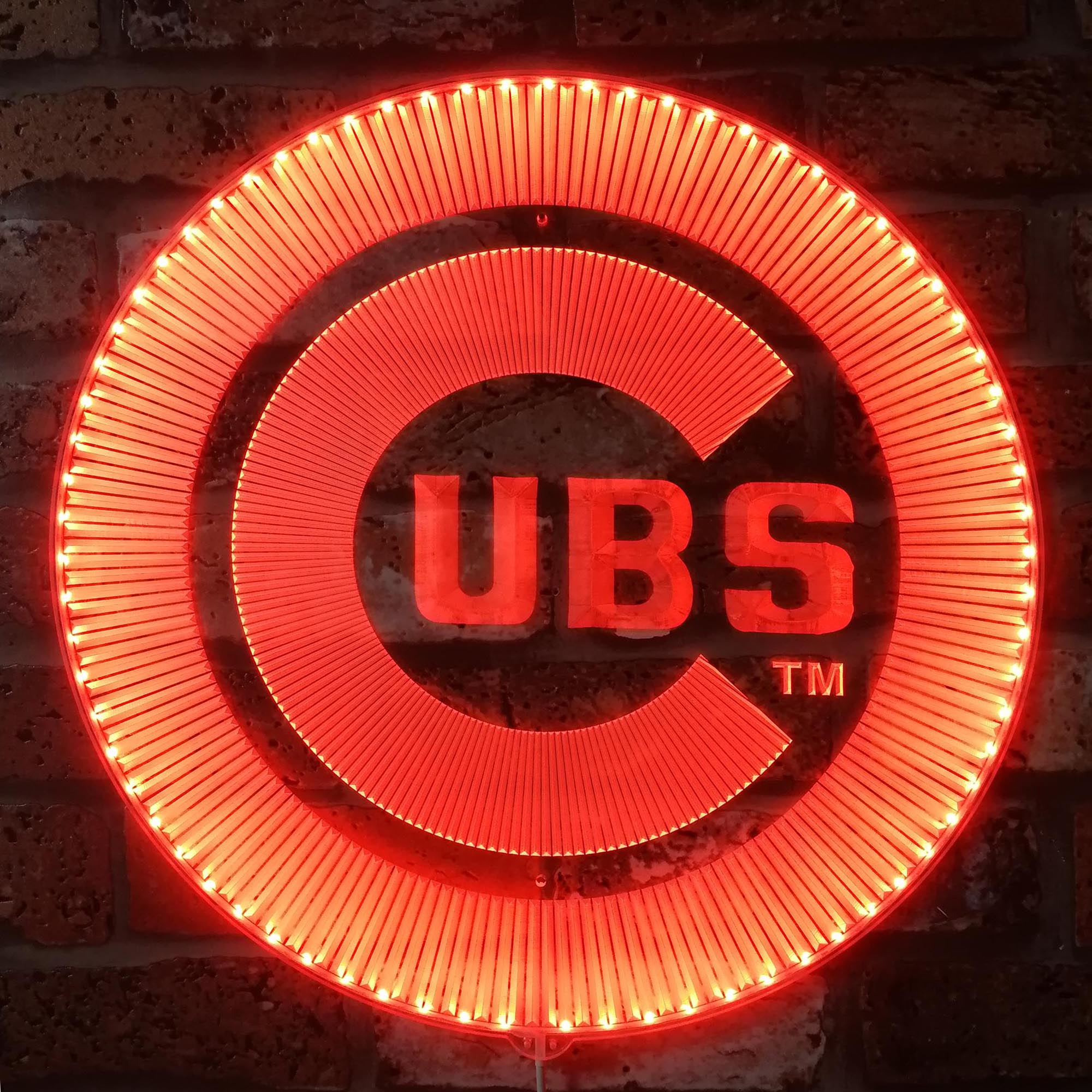 Chicago Cubs Dynamic RGB Edge Lit LED Sign