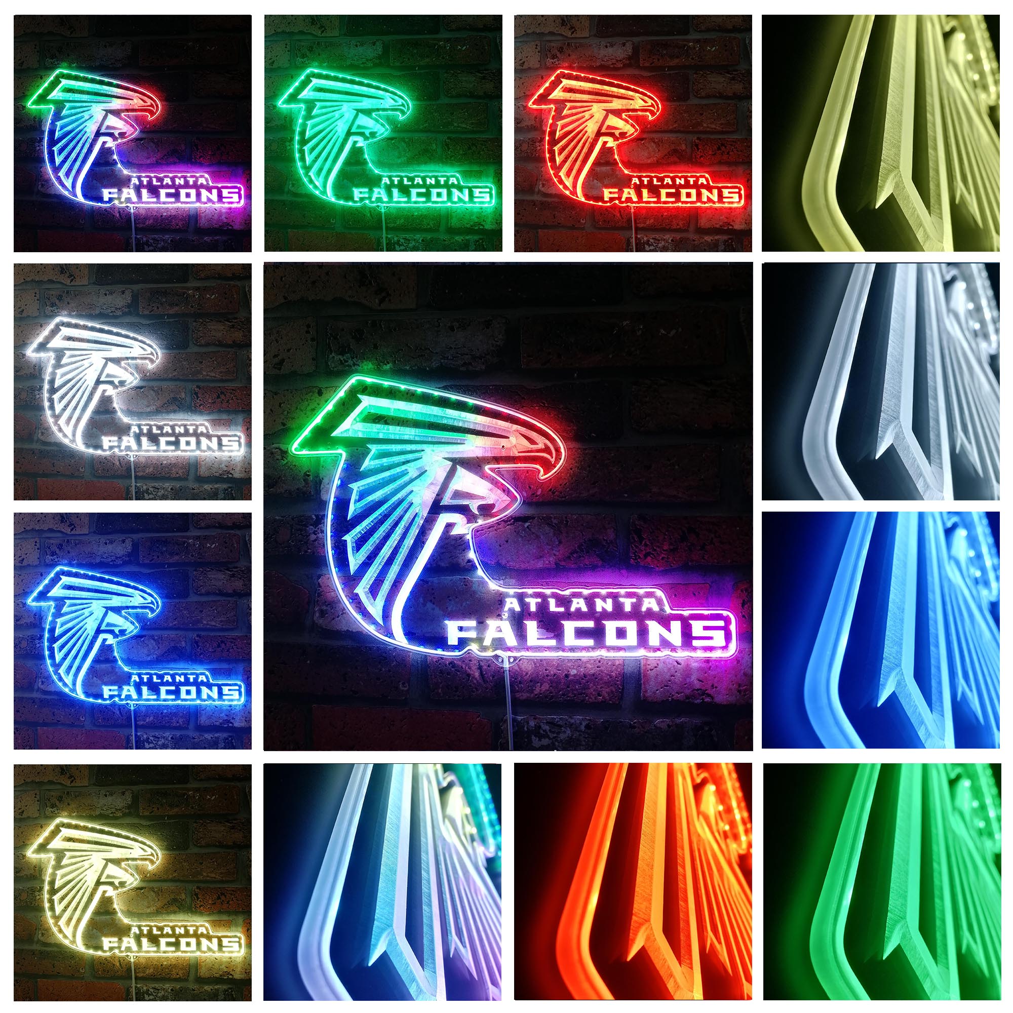 Atlanta Falcons Dynamic RGB Light Neon Led Light Sign