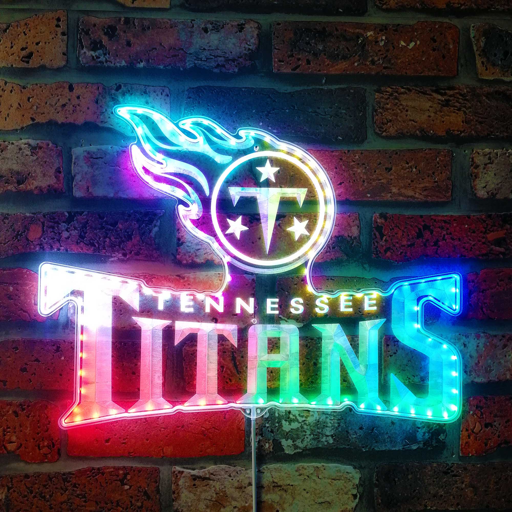 Tennessee Titans Dynamic RGB Edge Lit LED Sign