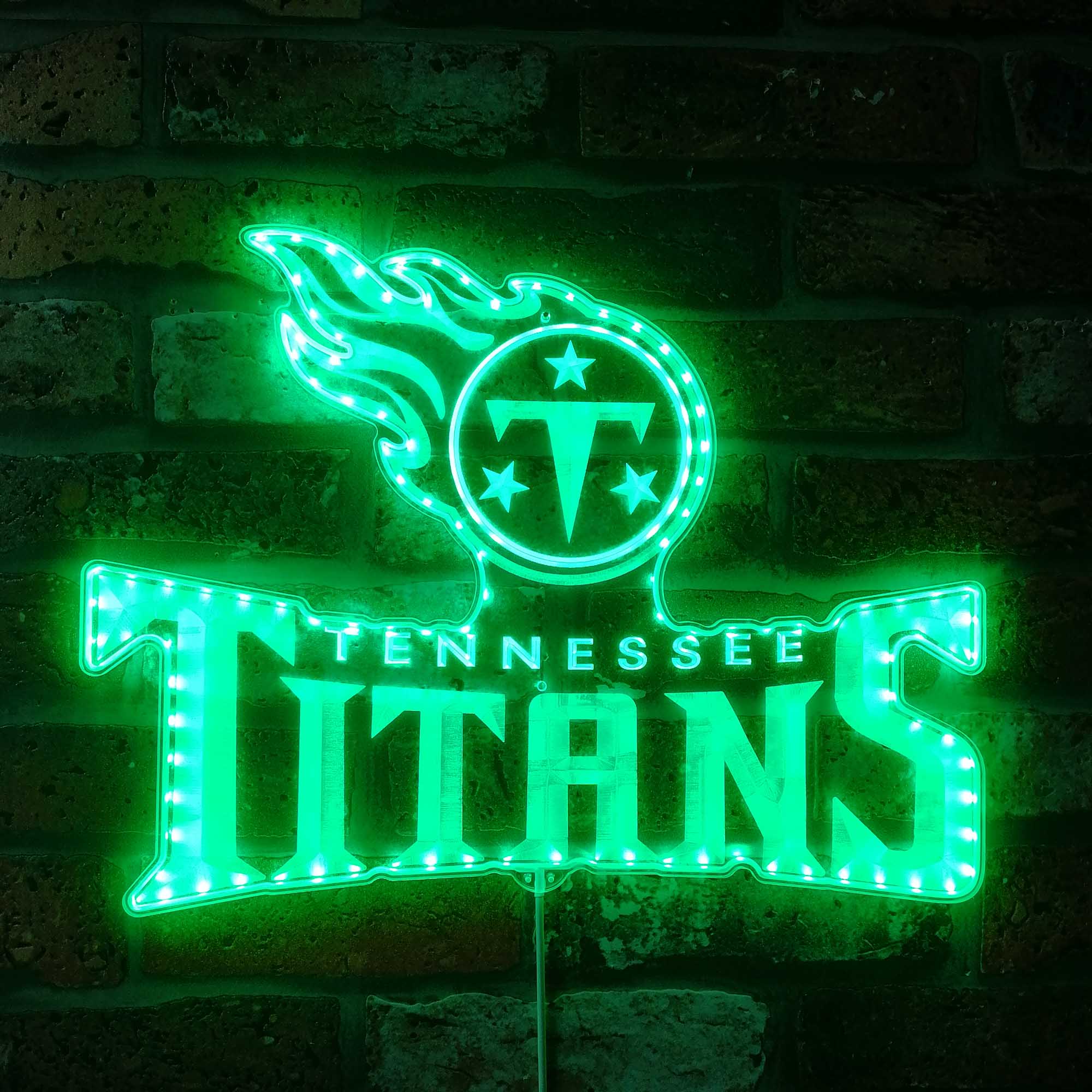 Tennessee Titans Dynamic RGB Edge Lit Led Light Sign