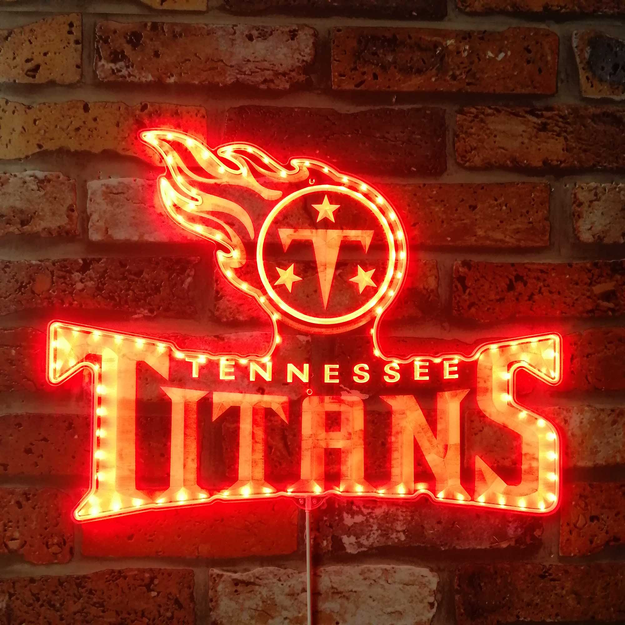 Tennessee Titans Dynamic RGB Edge Lit Led Light Sign