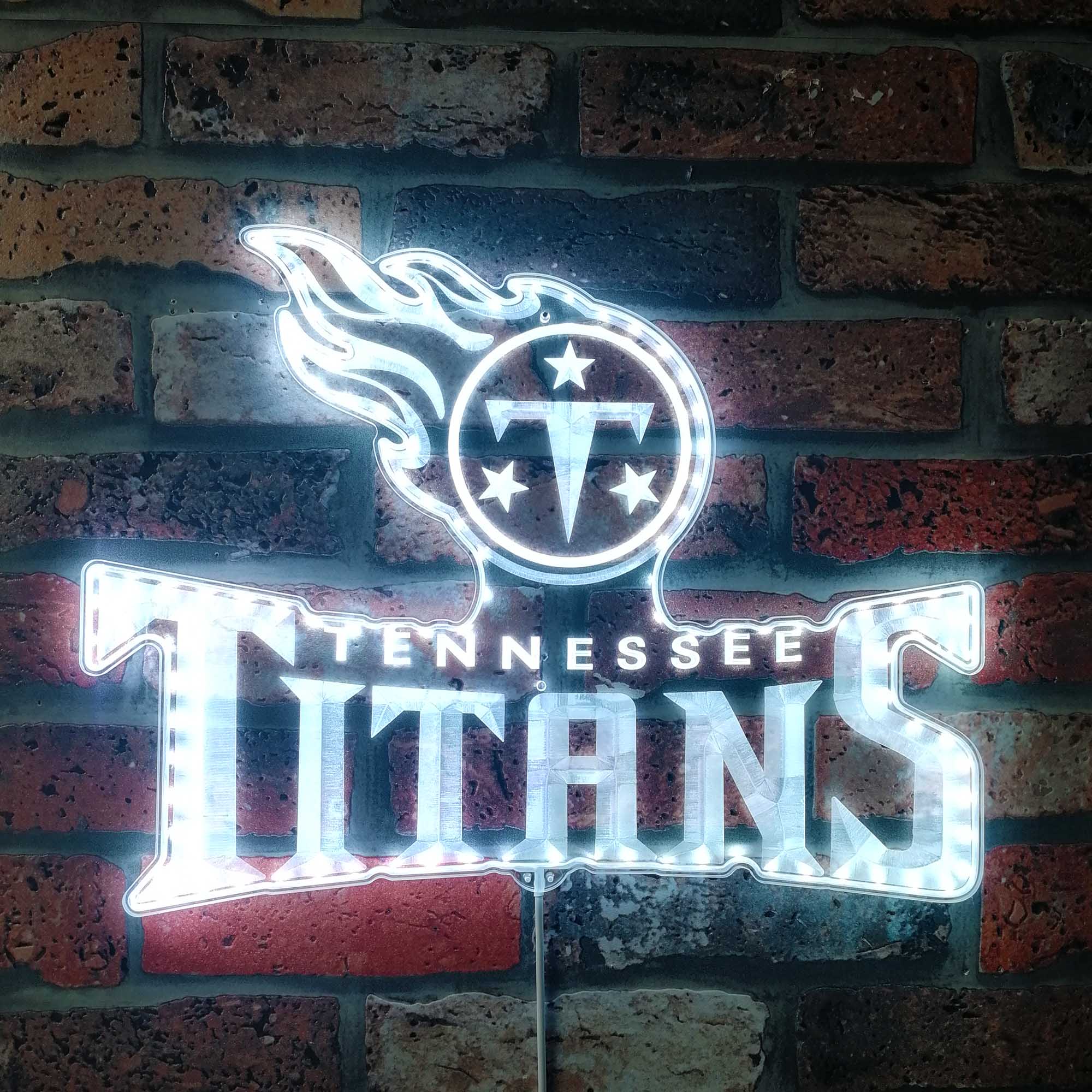 Tennessee Titans Dynamic RGB Edge Lit Led Light Sign