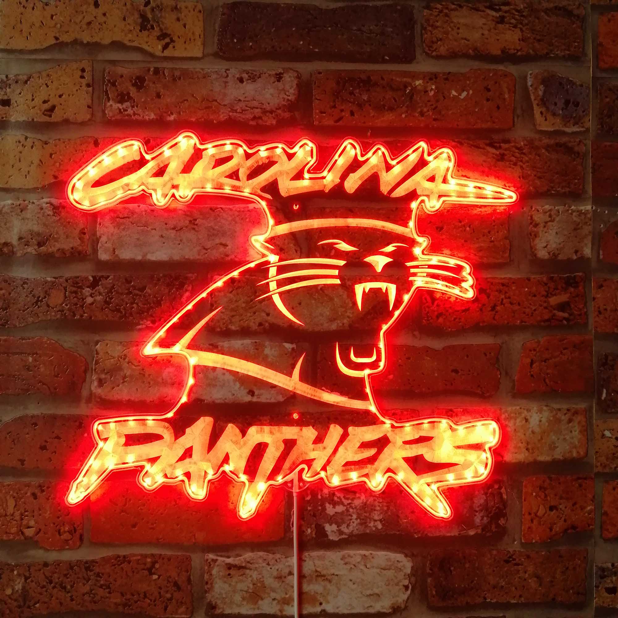 Carolina Panthers Dynamic RGB Light Neon Led Light Sign