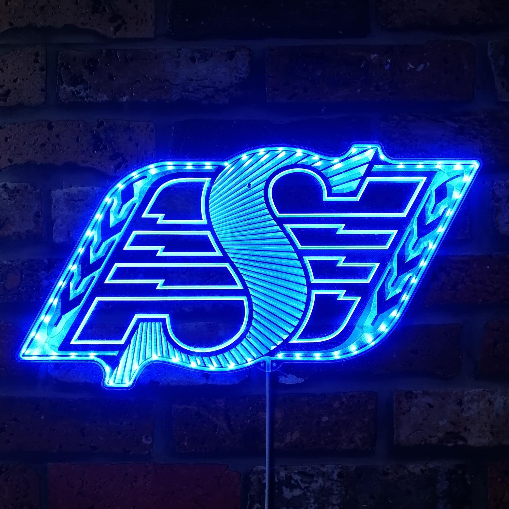 Saskatchewan Roughriders Dynamic RGB Edge Lit LED Sign