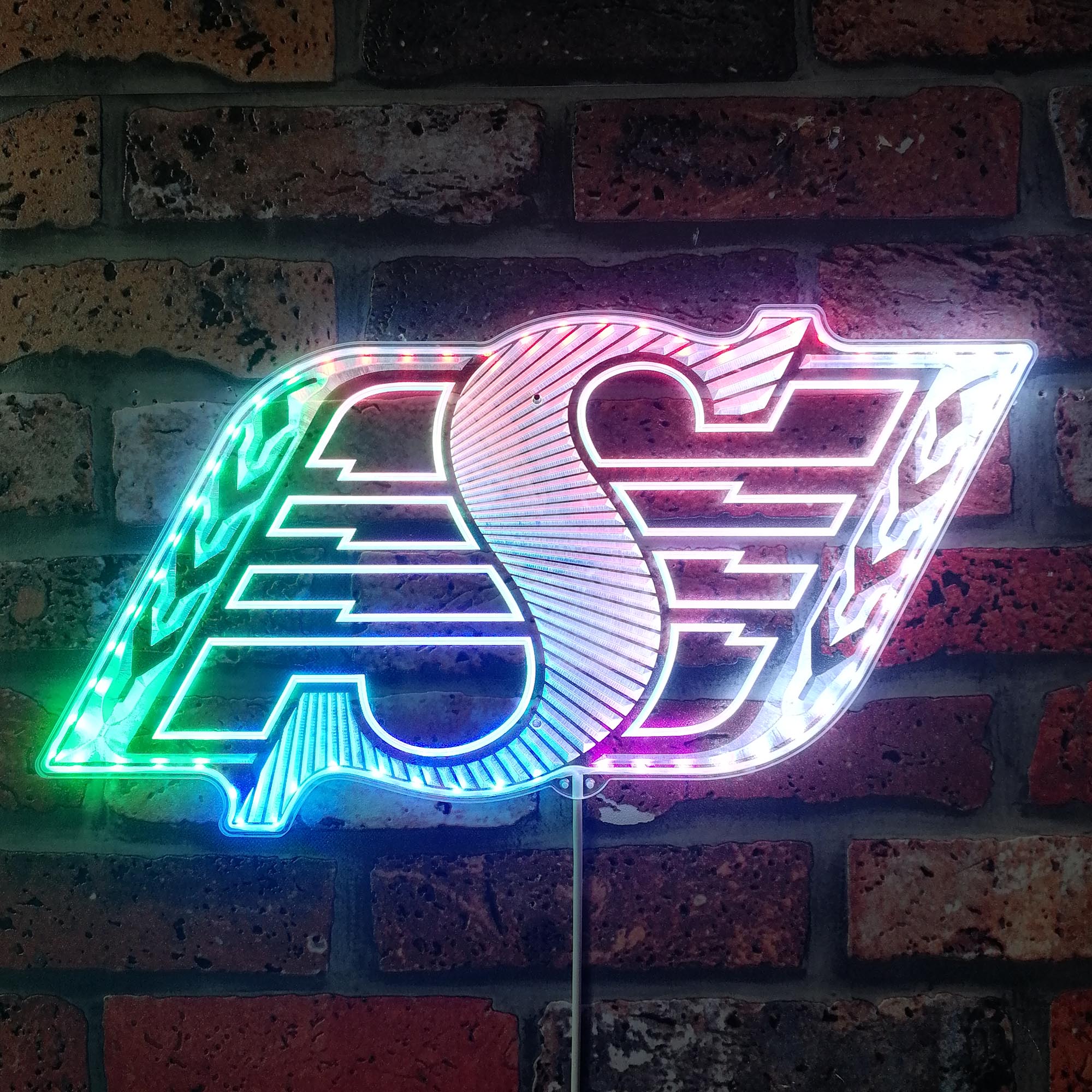 Saskatchewan Roughriders Dynamic RGB Edge Lit LED Sign