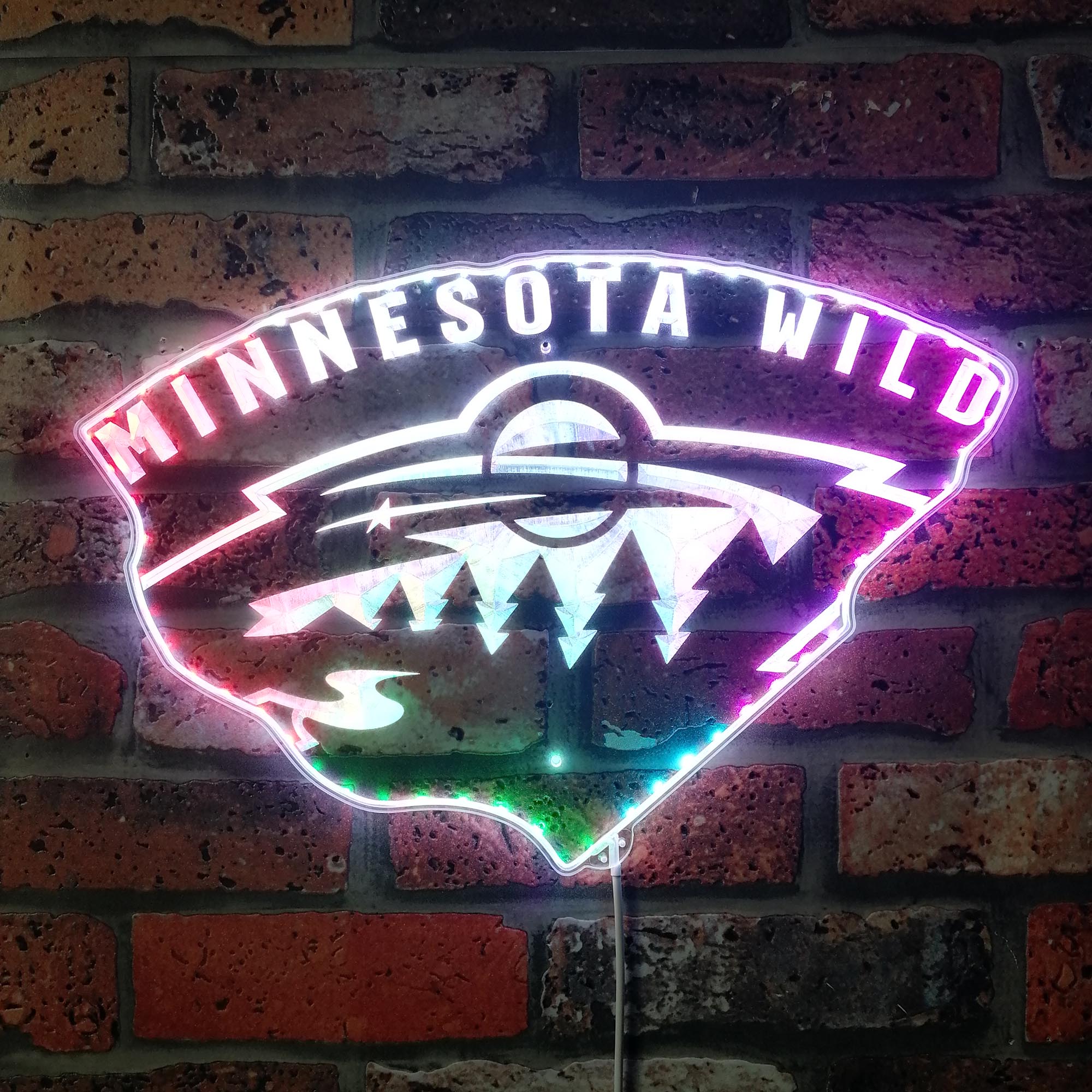 Minnesota Wild Dynamic RGB Edge Lit LED Sign