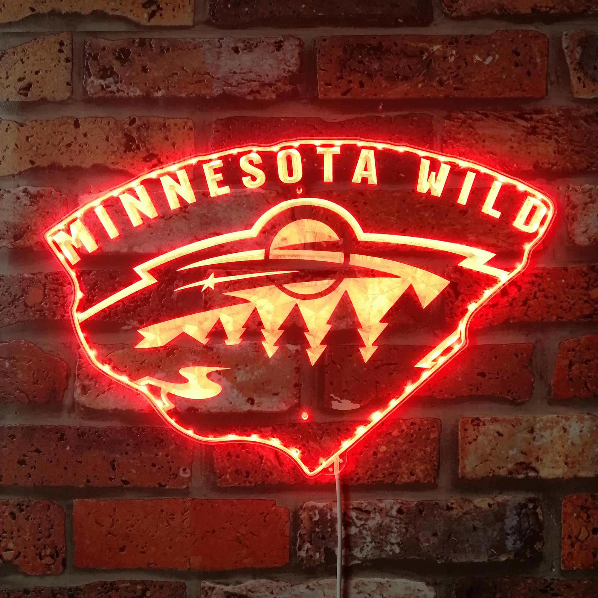 Minnesota Wild Dynamic RGB Edge Lit LED Sign