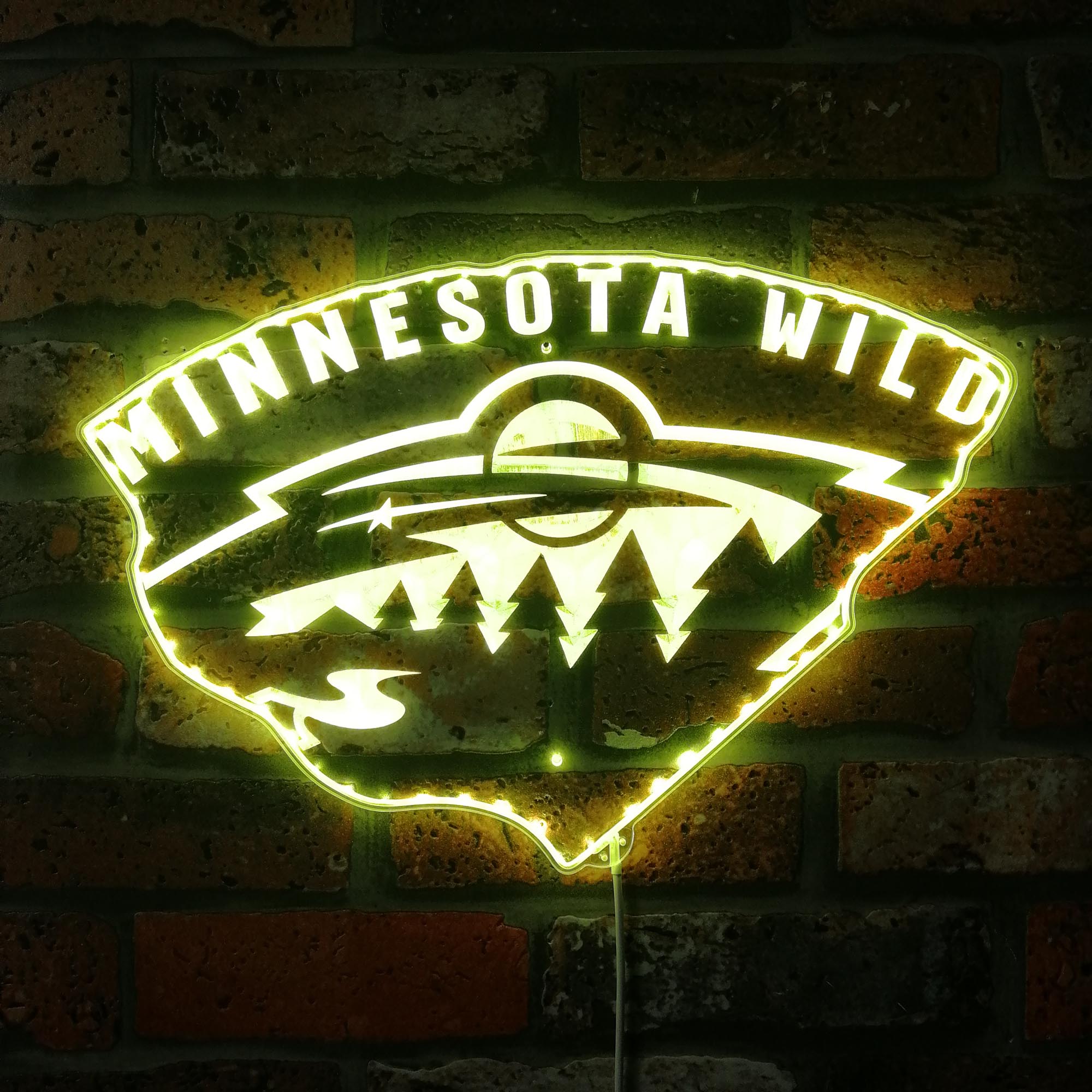 Minnesota Wild Dynamic RGB Edge Lit LED Sign