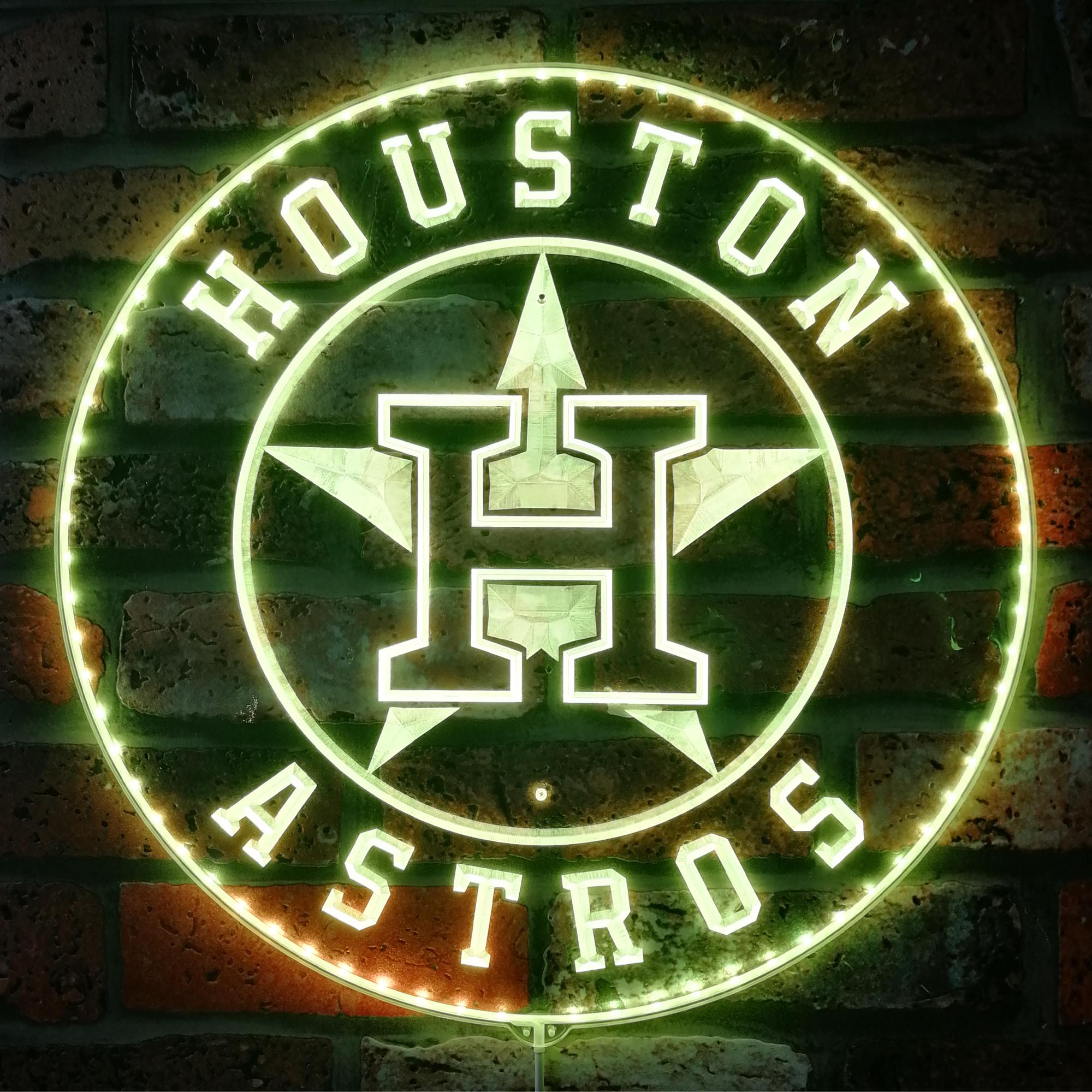 Houston Astros Dynamic RGB Edge Lit LED Sign