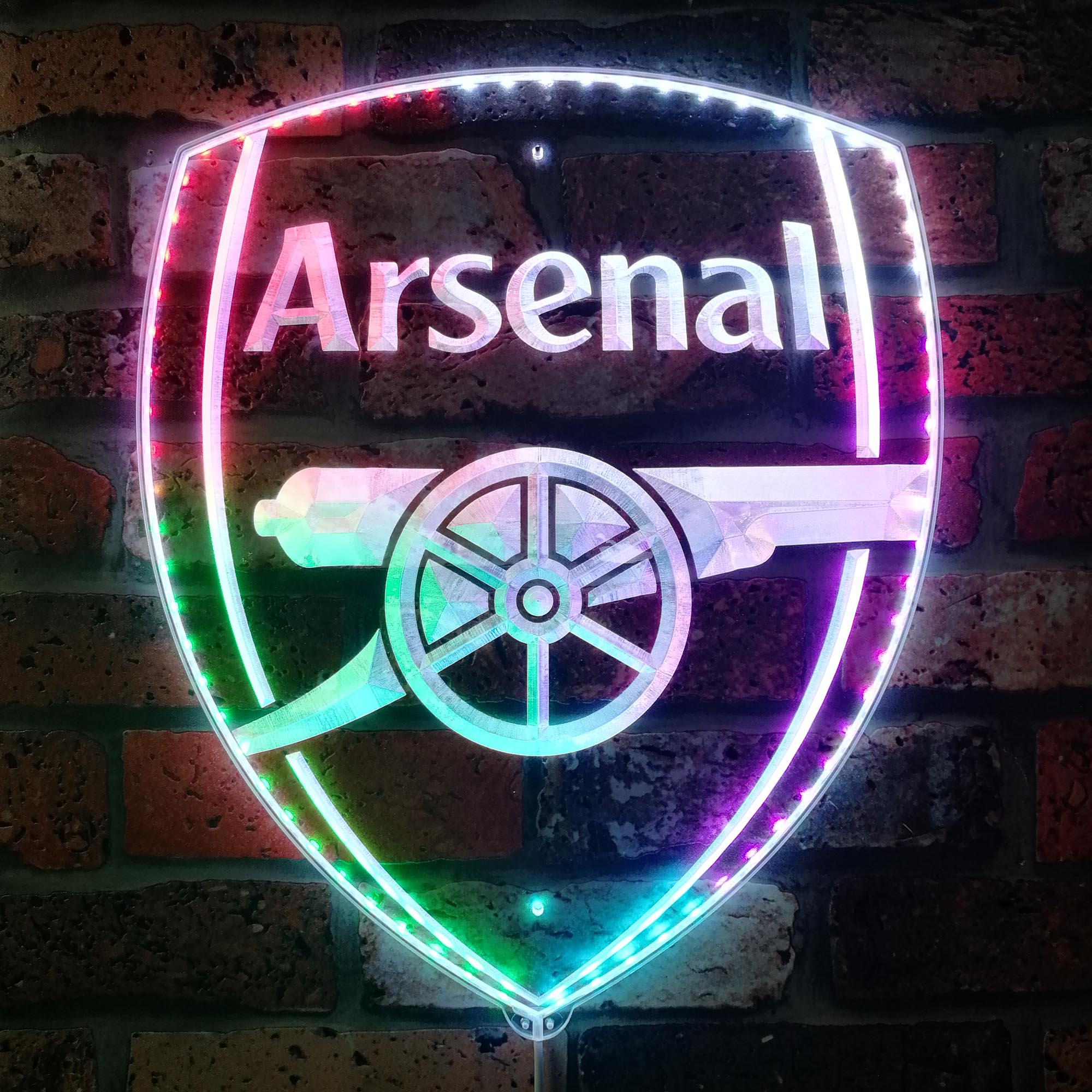 Arsenal F.C. Dynamic RGB Edge Lit LED Sign