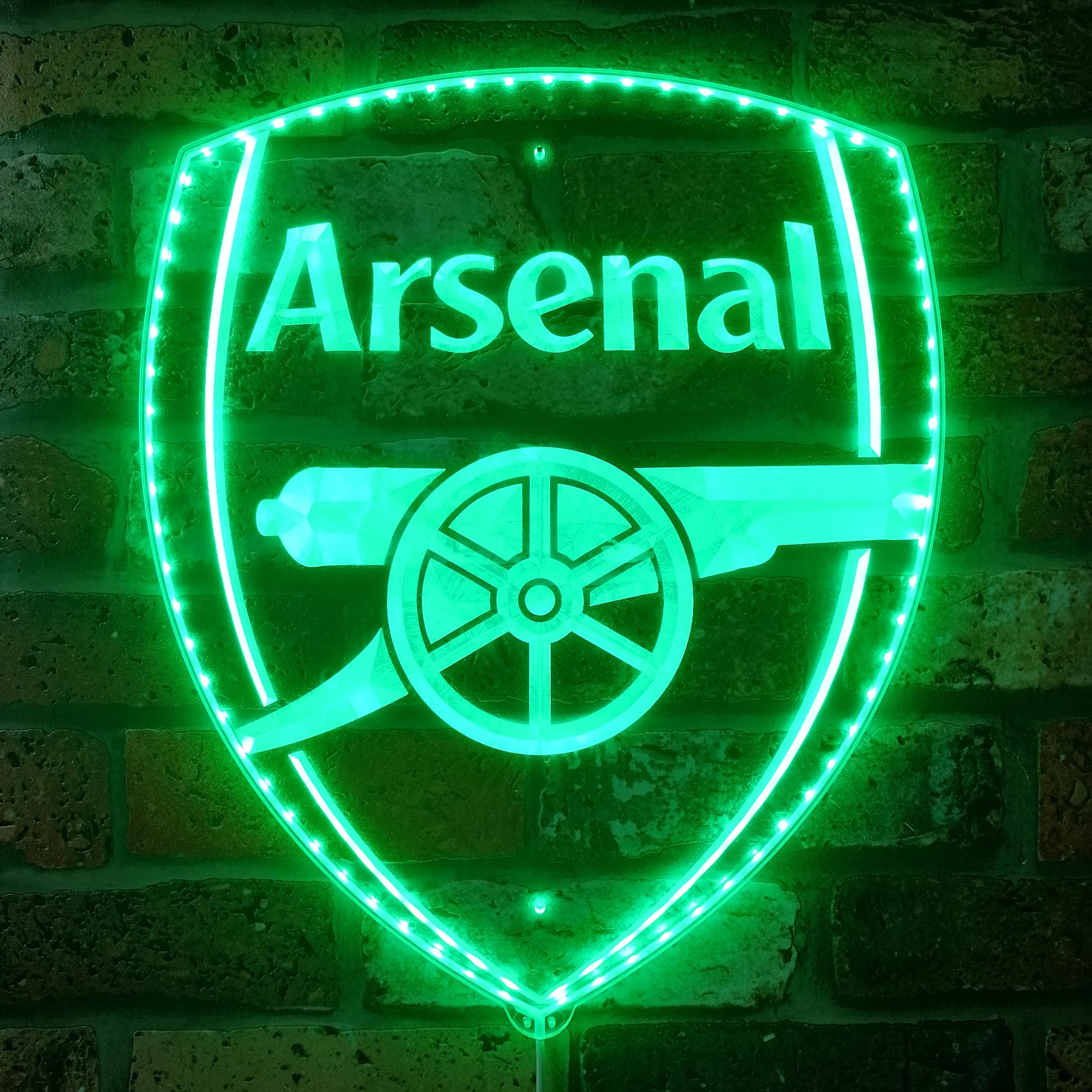Arsenal Led Arsenal F.C. Dynamic RGB Edge Lit LED Sign | ledlabcave