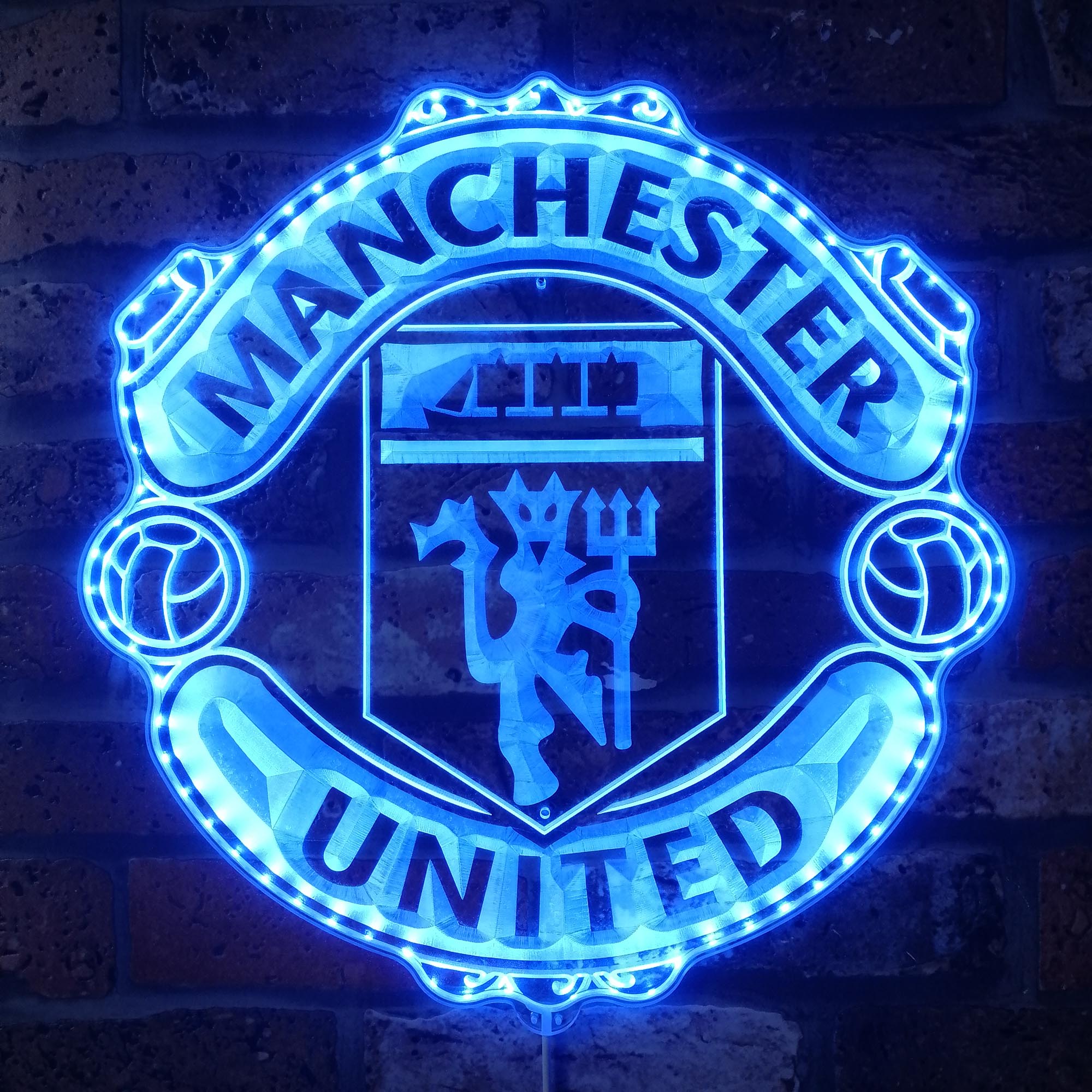 Manchester United Dynamic RGB Edge Lit LED Sign