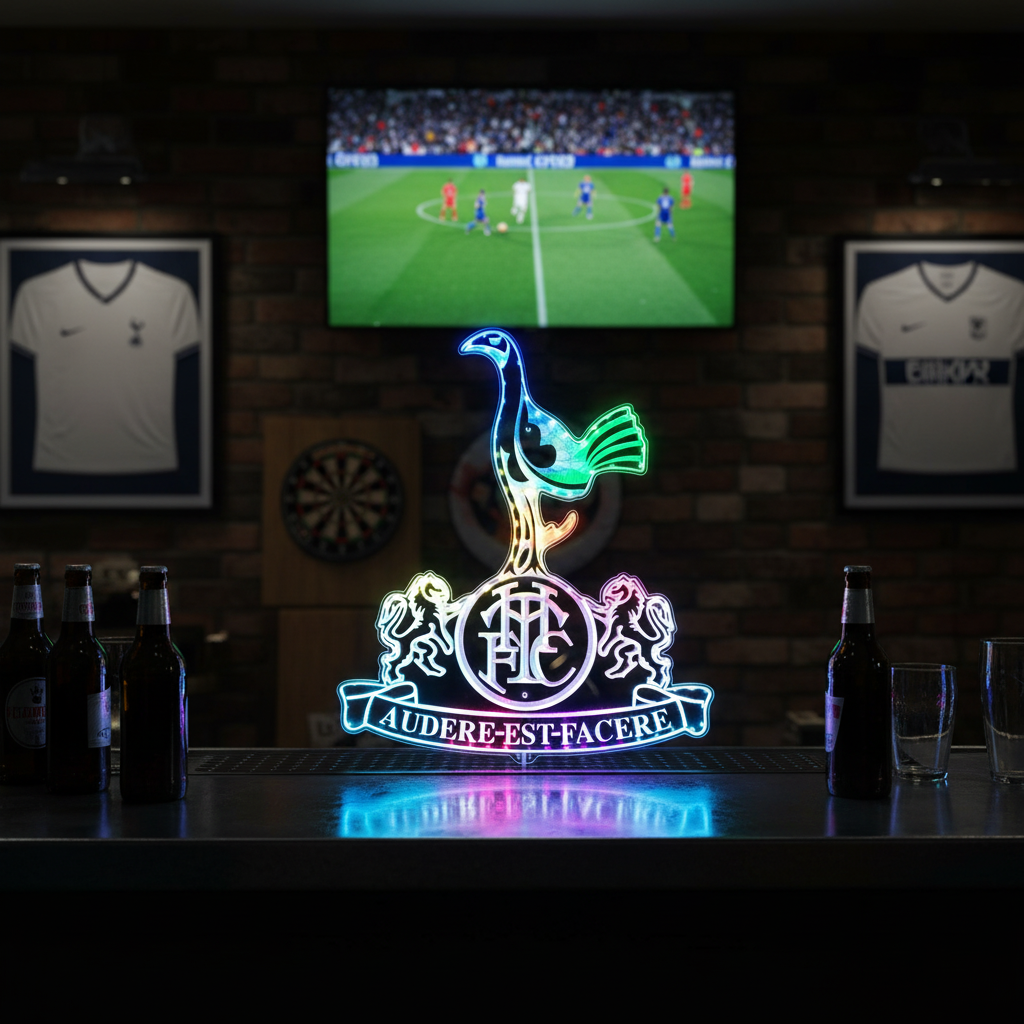 Tottenham Hotspur UK Football Neon RGB Edge Lit LED Sign