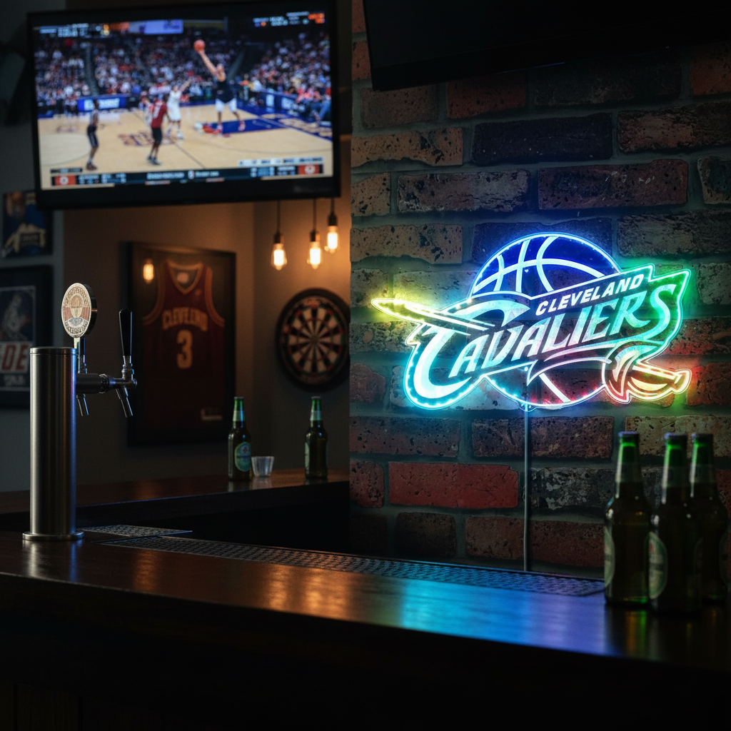 Cleveland Cavaliers Neon RGB Edge Lit LED Sign