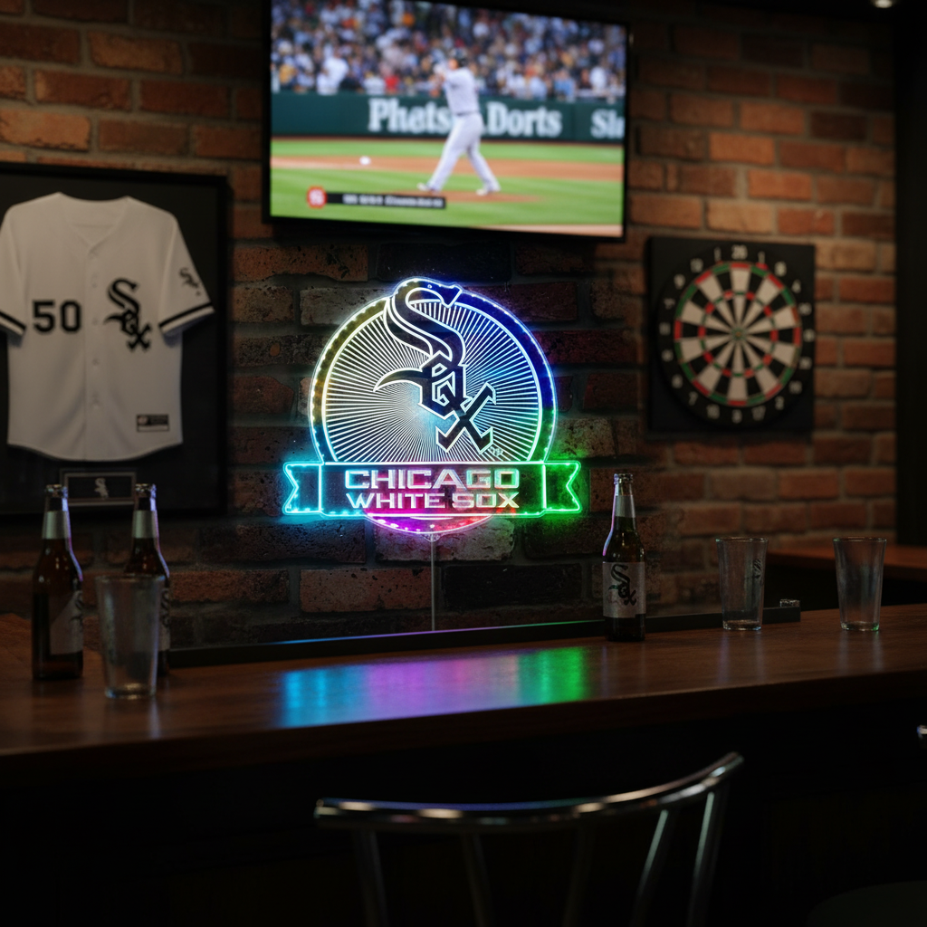 Chicago White Sox Neon RGB Edge Lit LED Sign