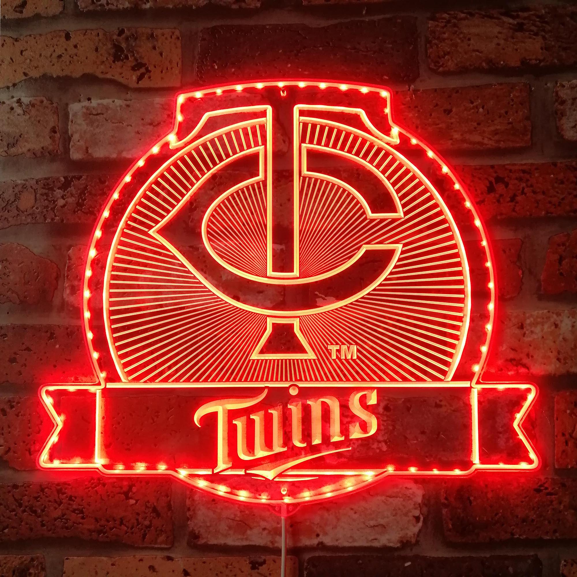 Minnesota Twins Dynamic RGB Edge Lit LED Sign