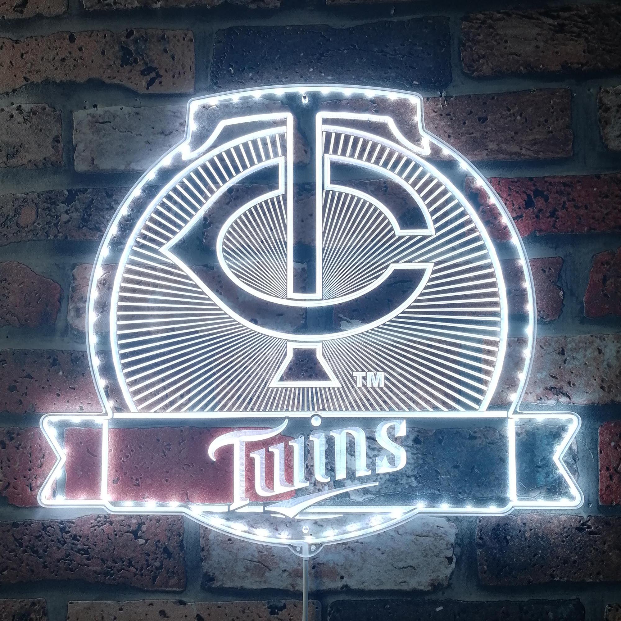 Minnesota Twins Dynamic RGB Edge Lit LED Sign