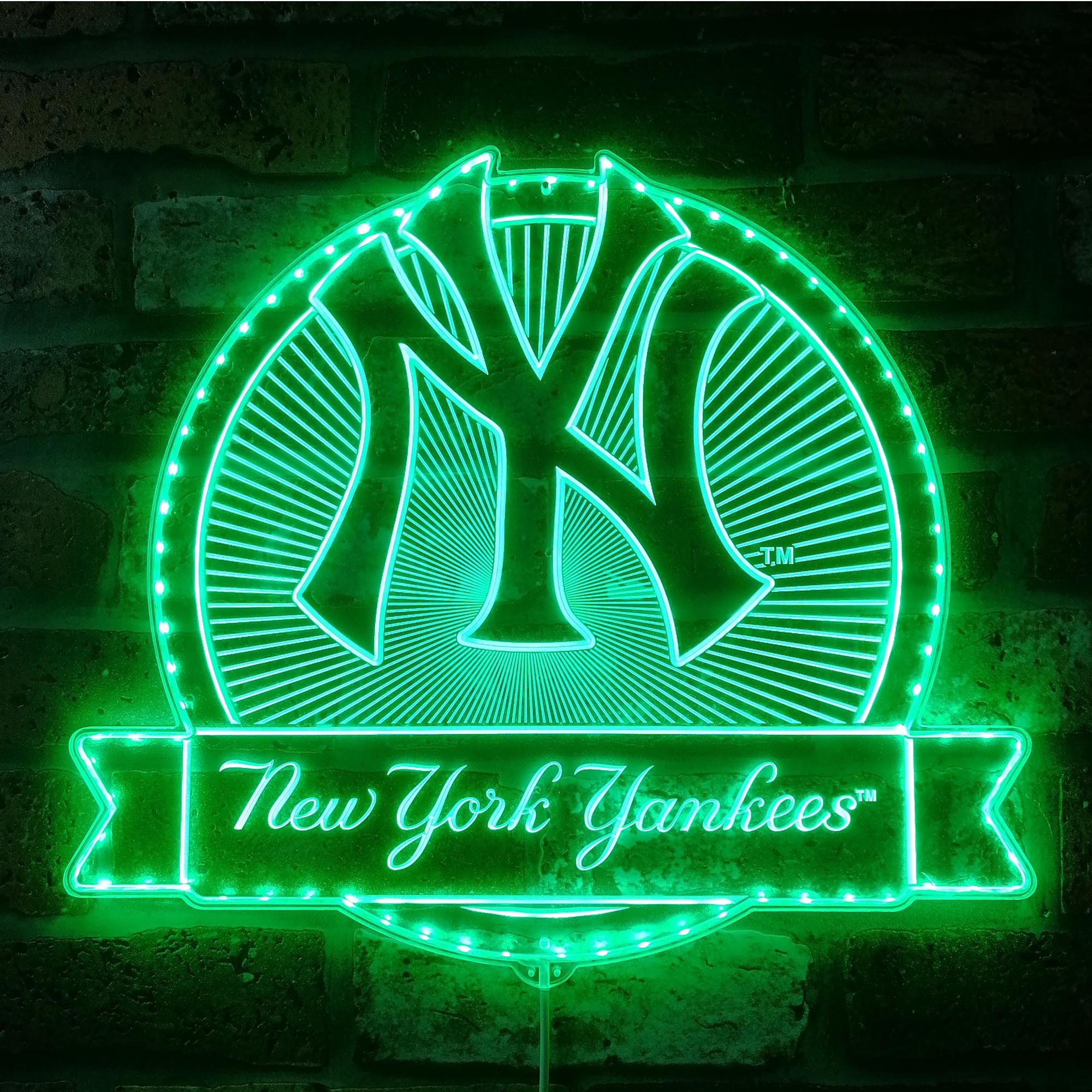 New York Yankees Dynamic RGB Edge Lit LED Sign