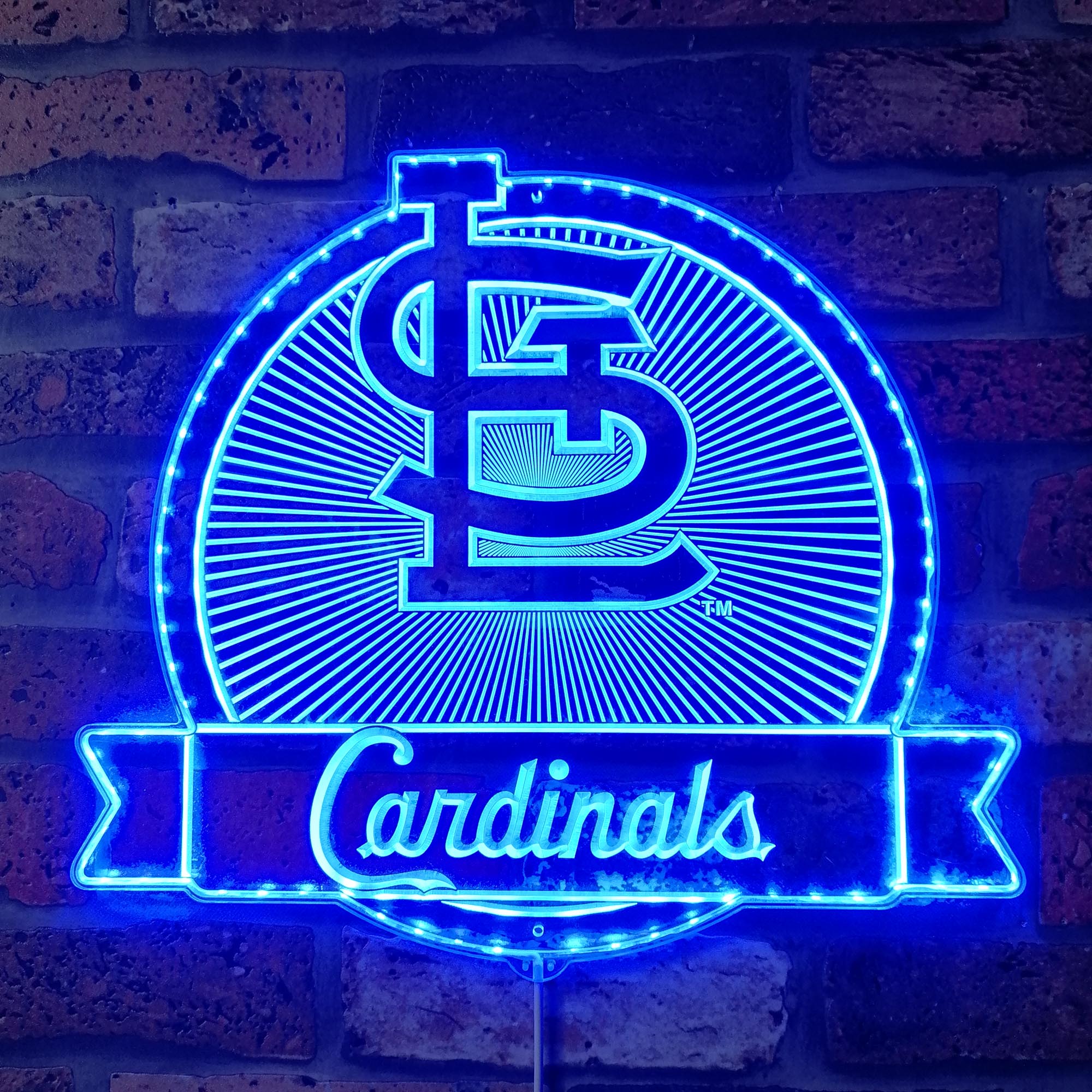 St. Louis Cardinals Dynamic RGB Edge Lit LED Sign