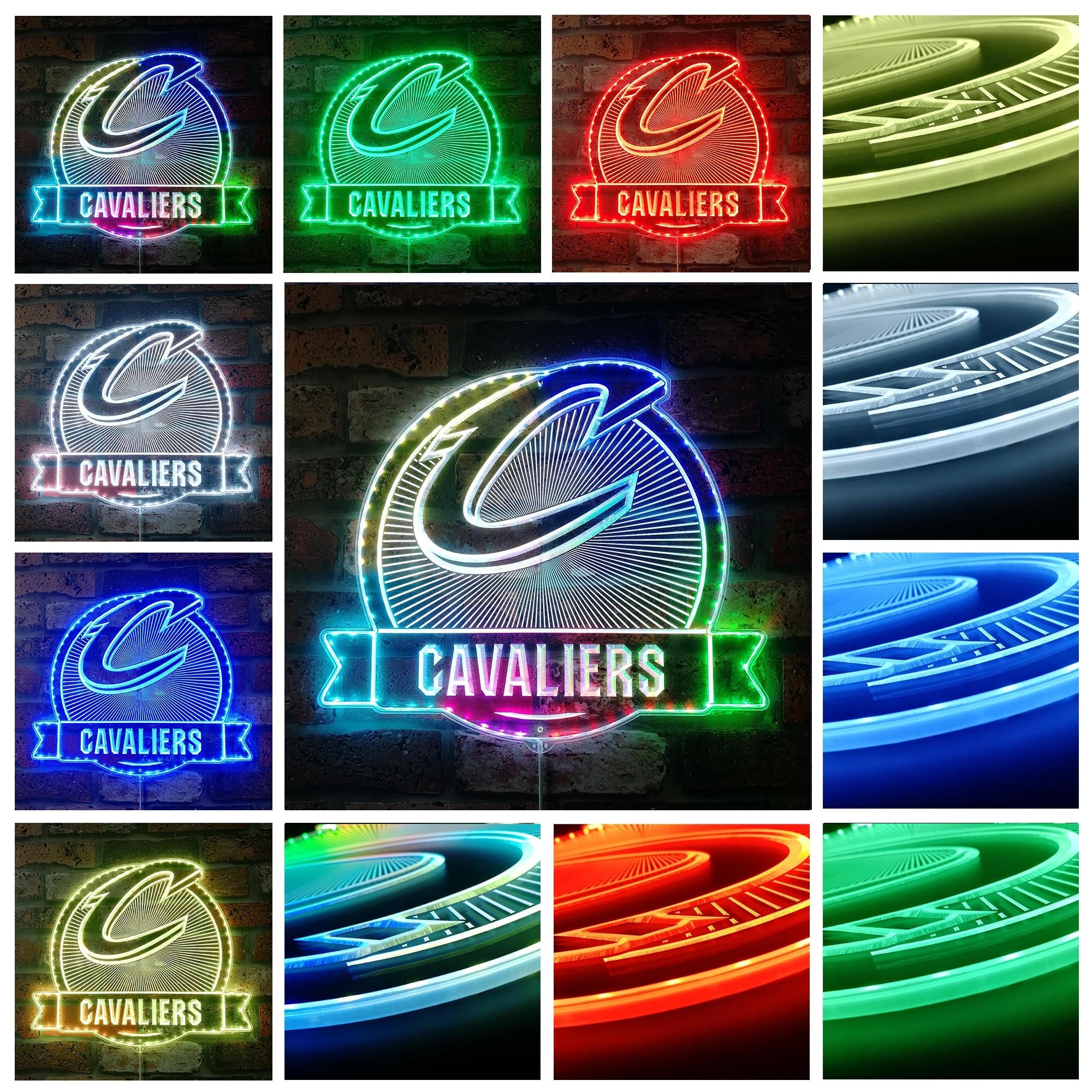 Cleveland Cavaliers Dynamic RGB Edge Lit LED Sign