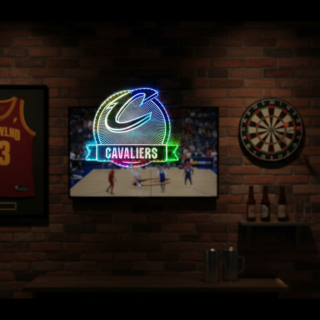 Cleveland Cavaliers Neon RGB Edge Lit LED Sign