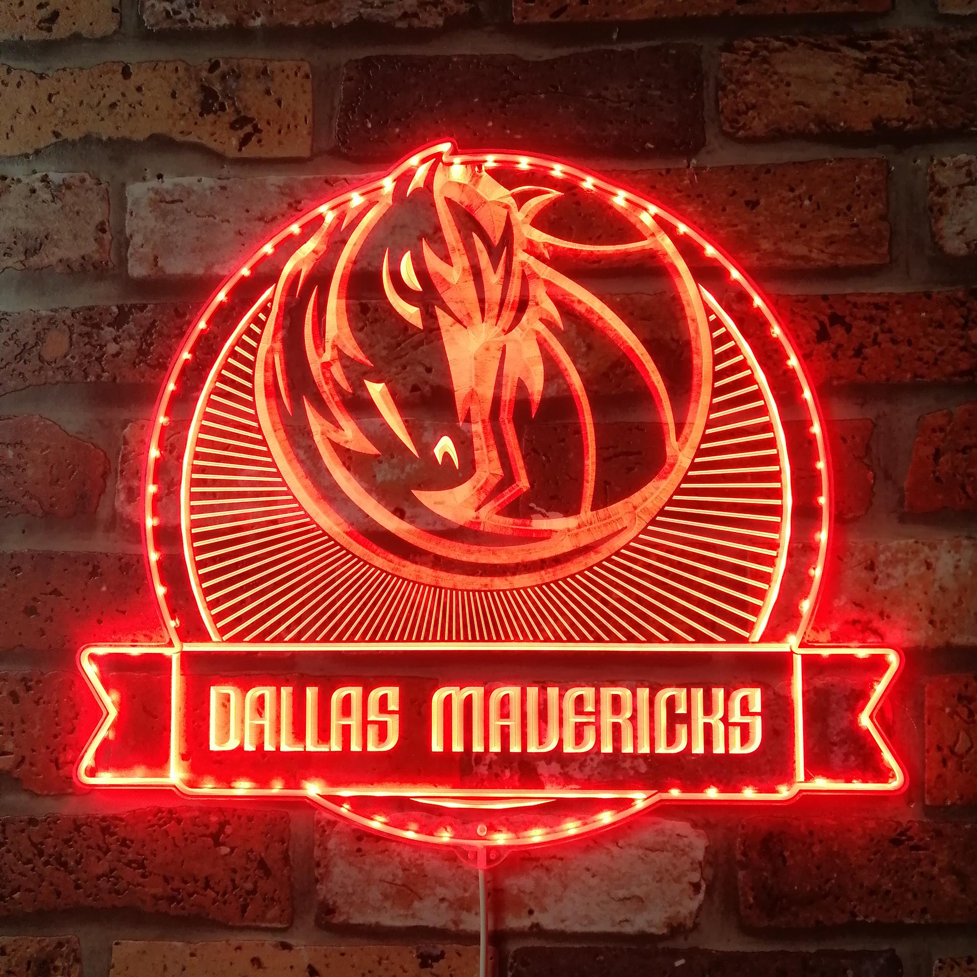 Dallas Mavericks Dynamic RGB Edge Lit LED Sign