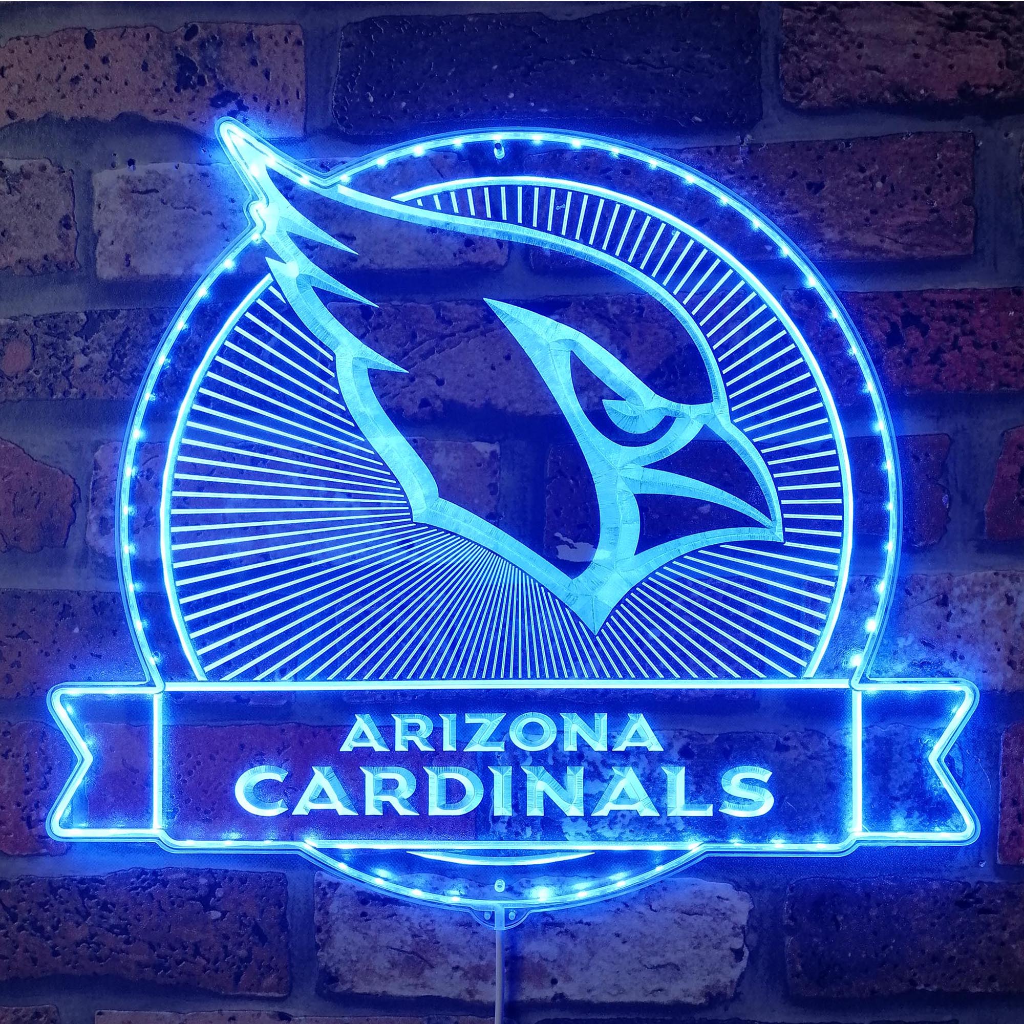 Arizona Cardinals Dynamic RGB Edge Lit LED Light Sign