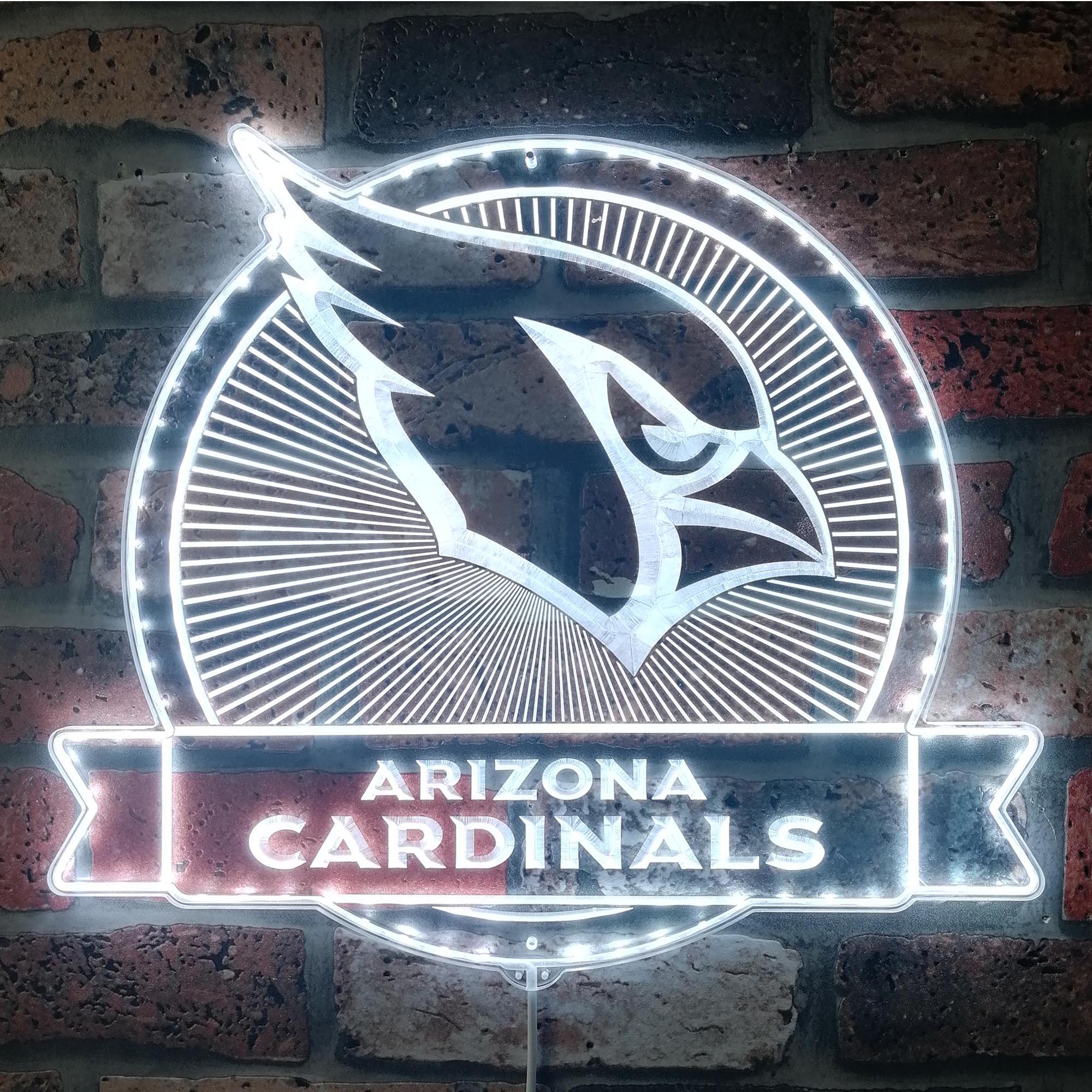 Arizona Cardinals Dynamic RGB Edge Lit LED Light Sign