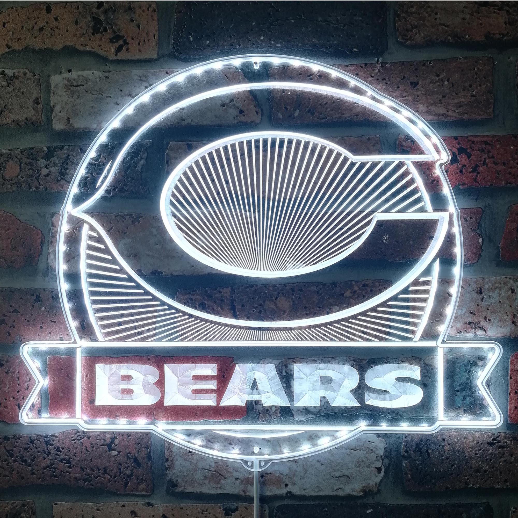 Chicago Bears Dynamic RGB Edge Lit LED Light Sign