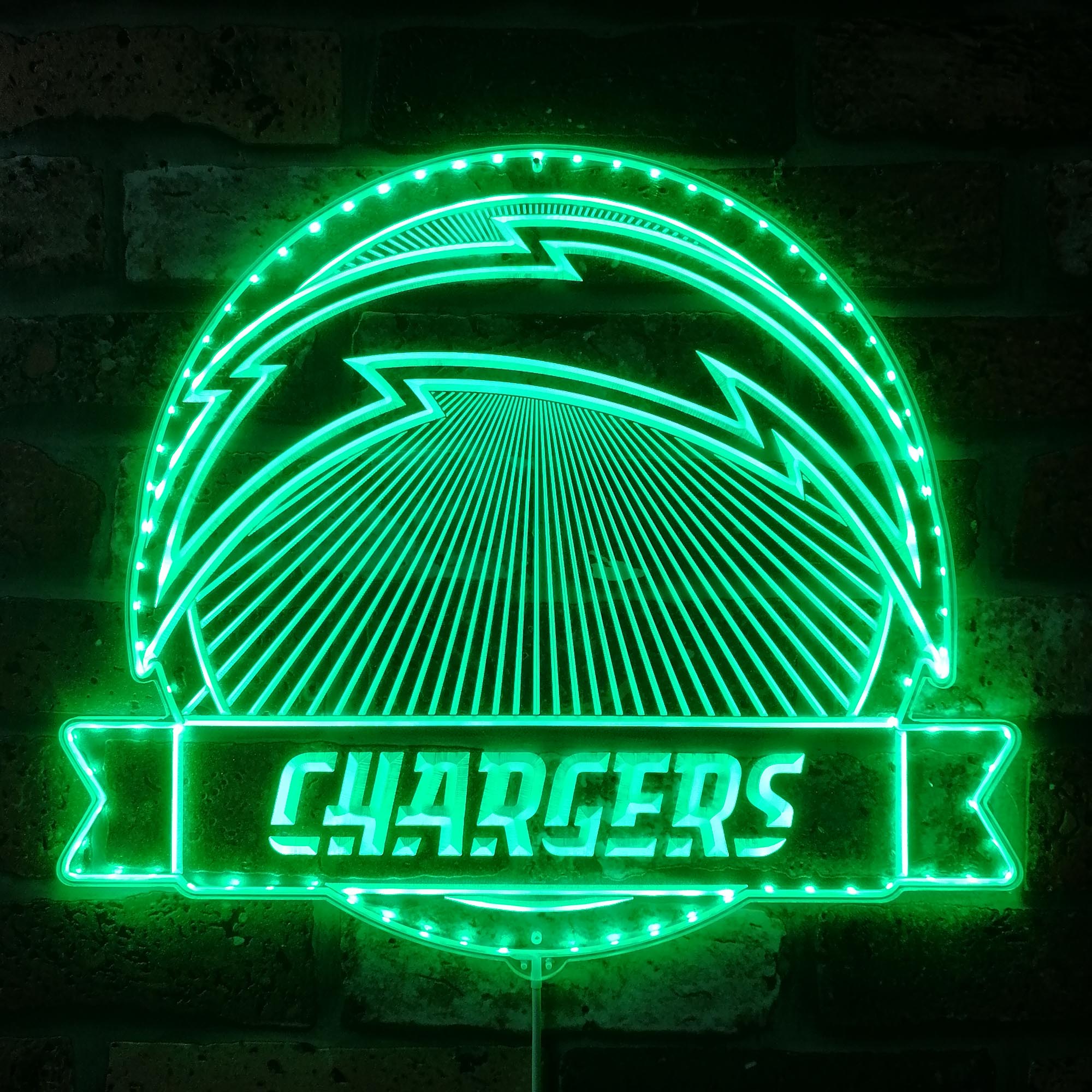 Los Angeles Chargers Dynamic RGB Edge Lit LED Sign