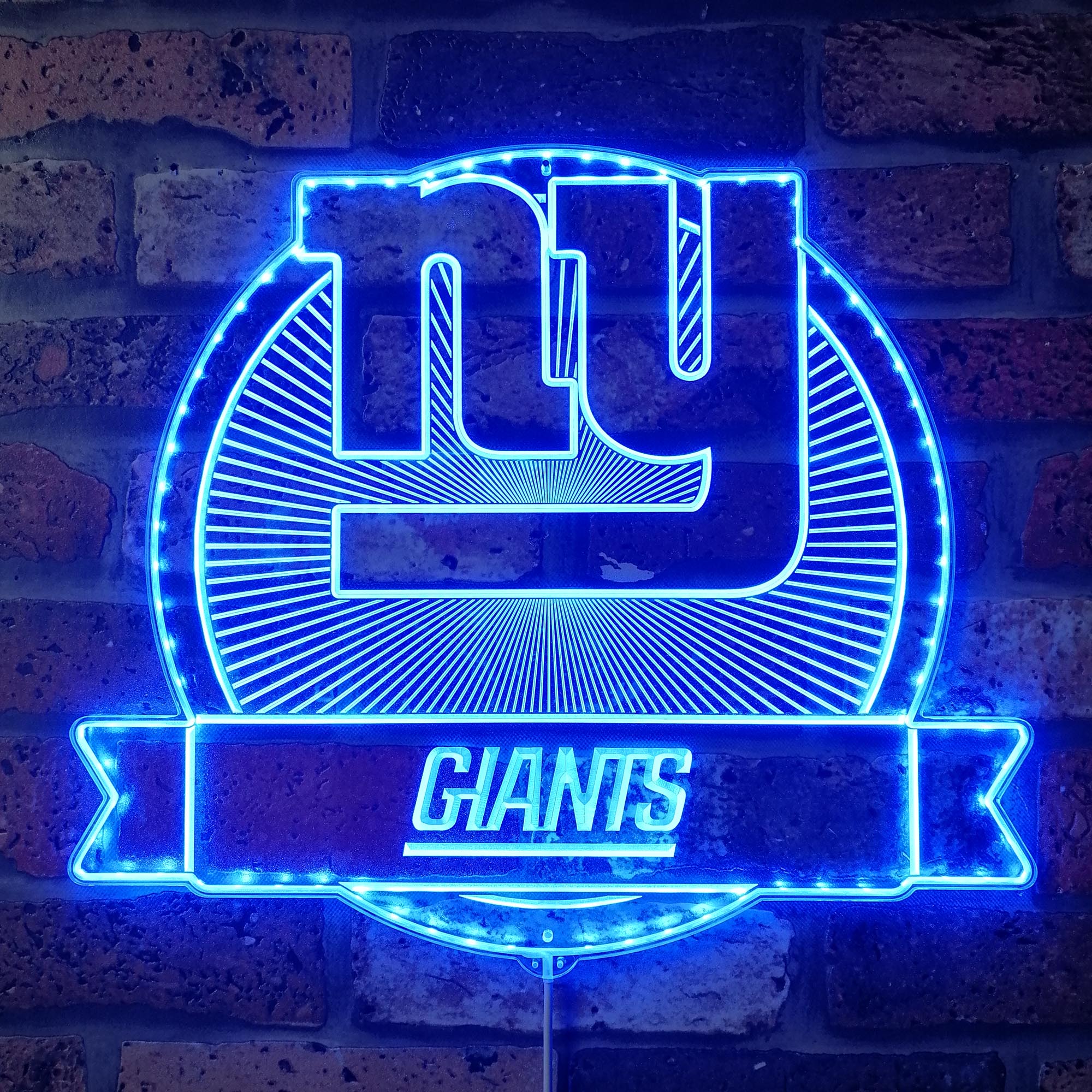 New York Giants Dynamic RGB Edge Lit LED Light Sign