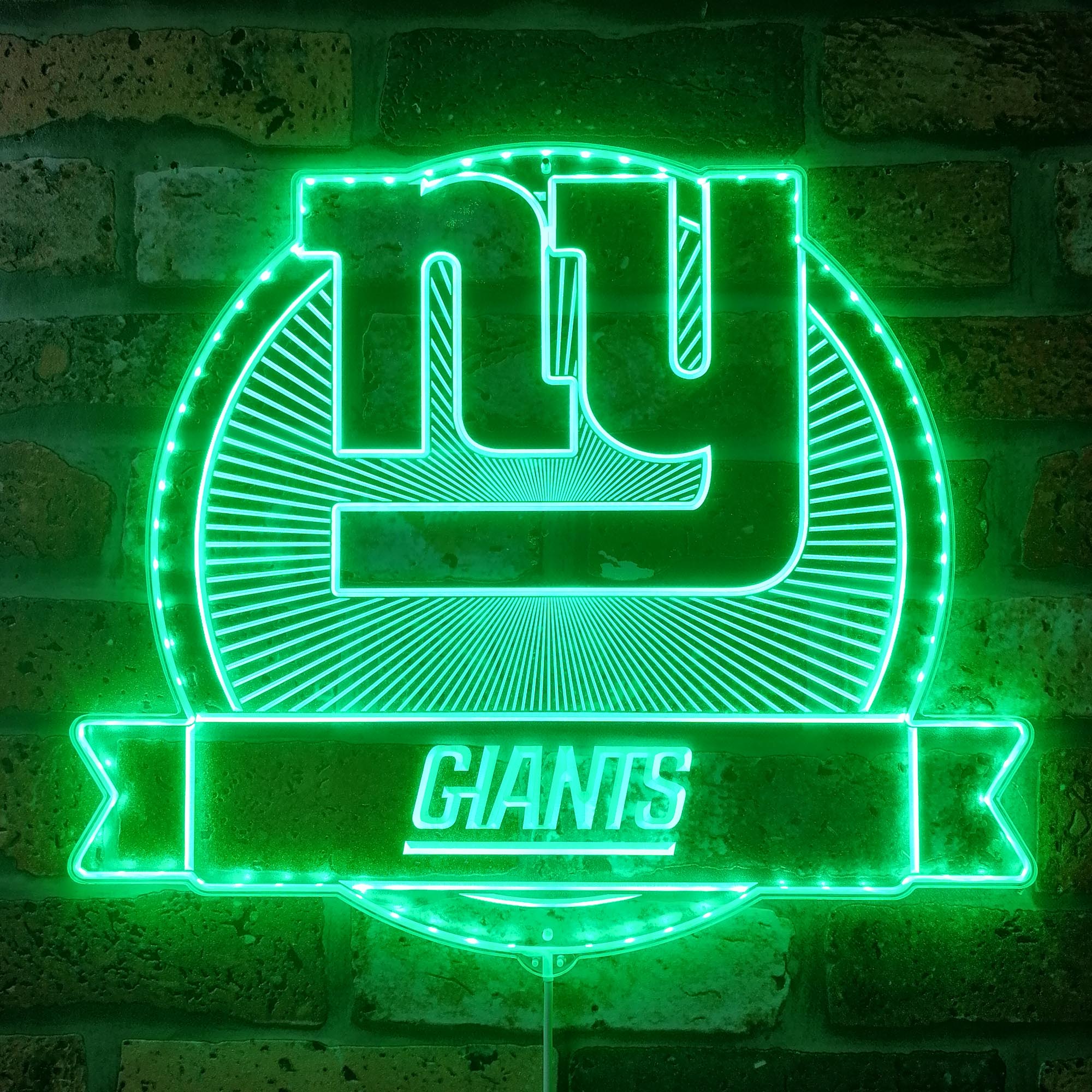 New York Giants Dynamic RGB Edge Lit LED Light Sign