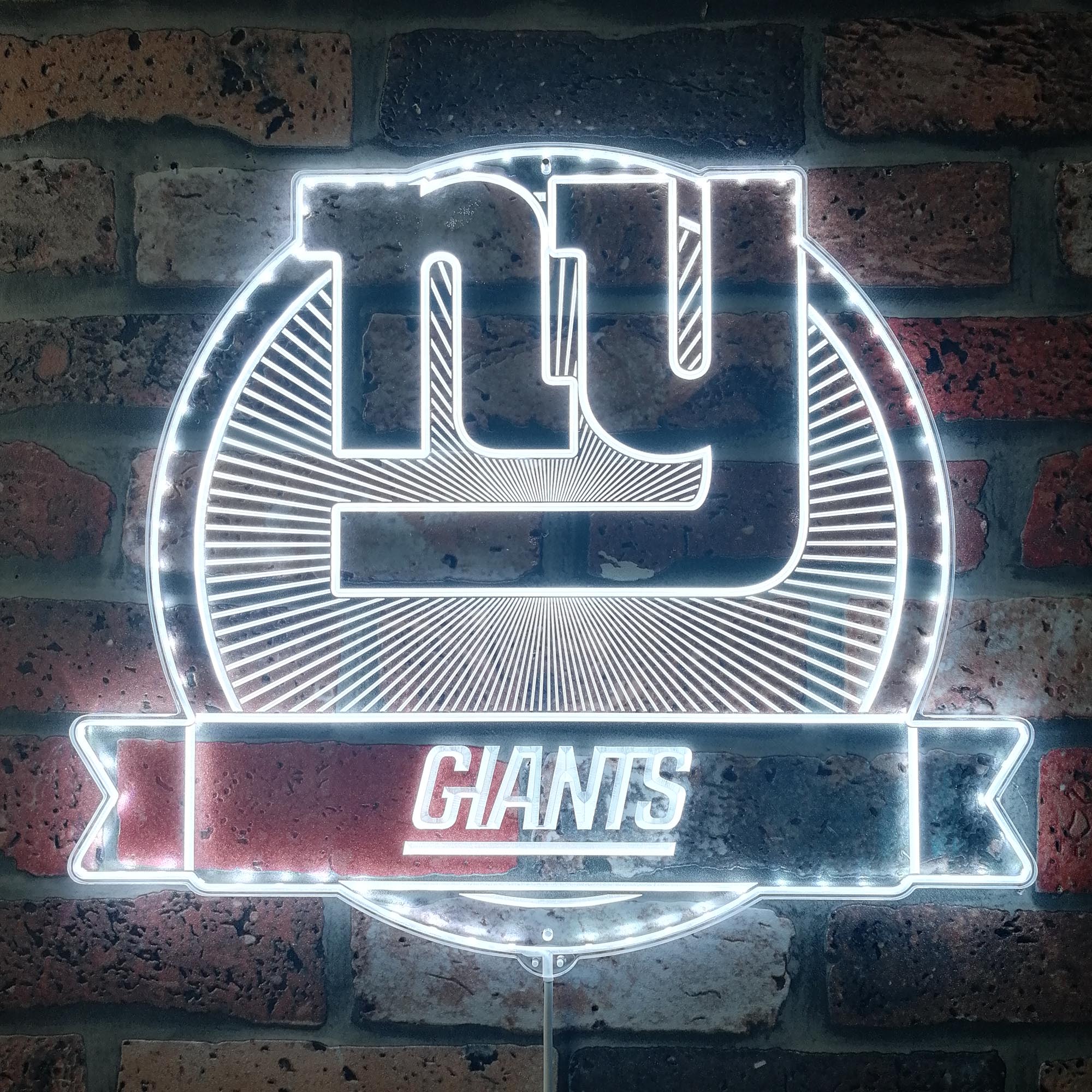 New York Giants Dynamic RGB Edge Lit LED Light Sign