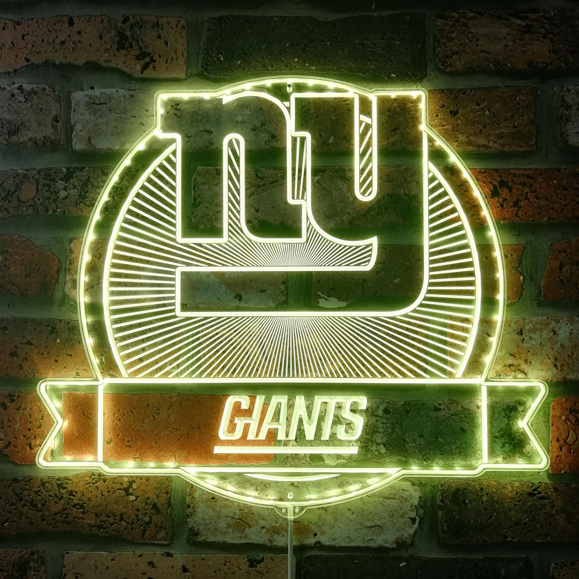 New York Giants Dynamic RGB Edge Lit LED Light Sign