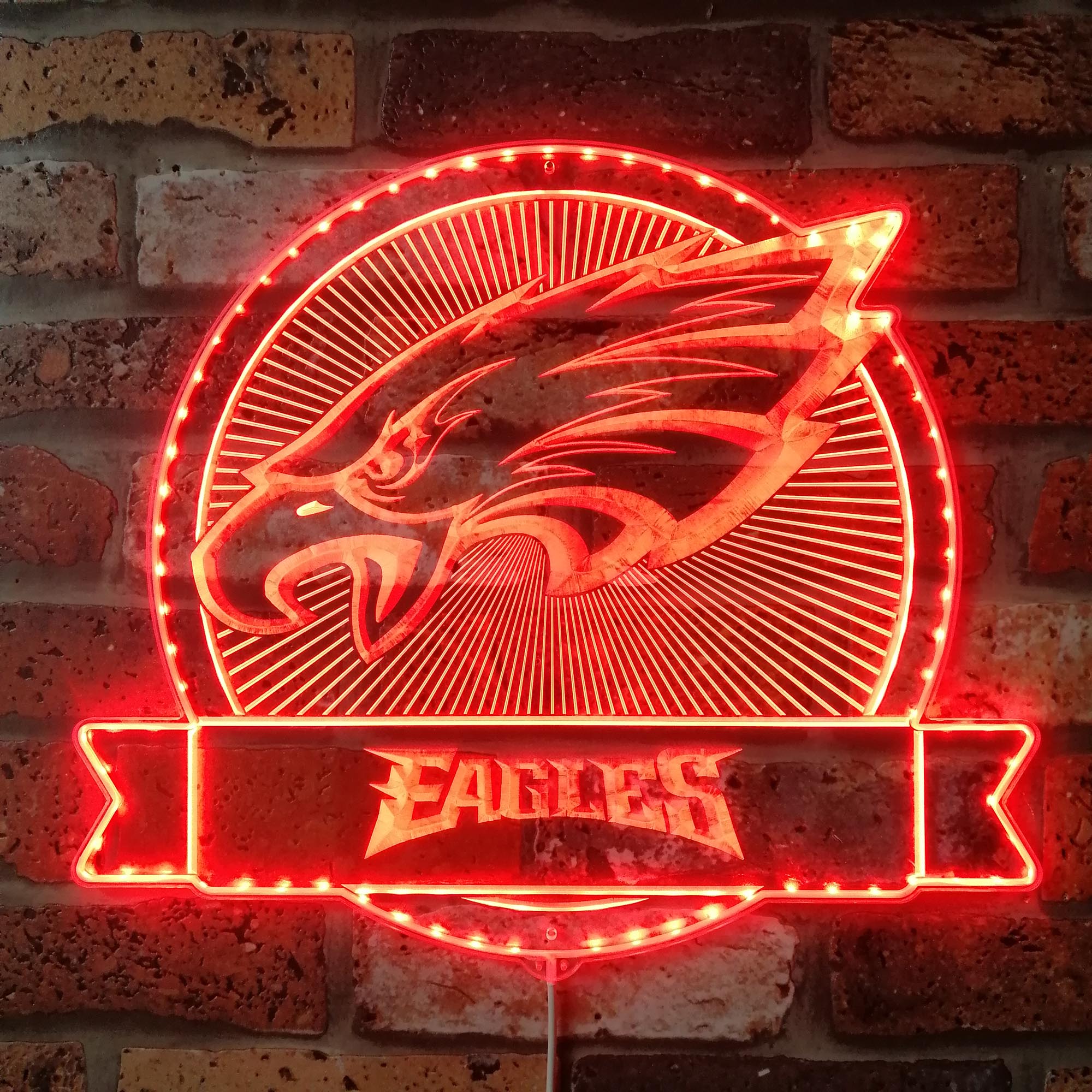 Philadelphia Eagles Dynamic RGB Edge Lit LED Sign