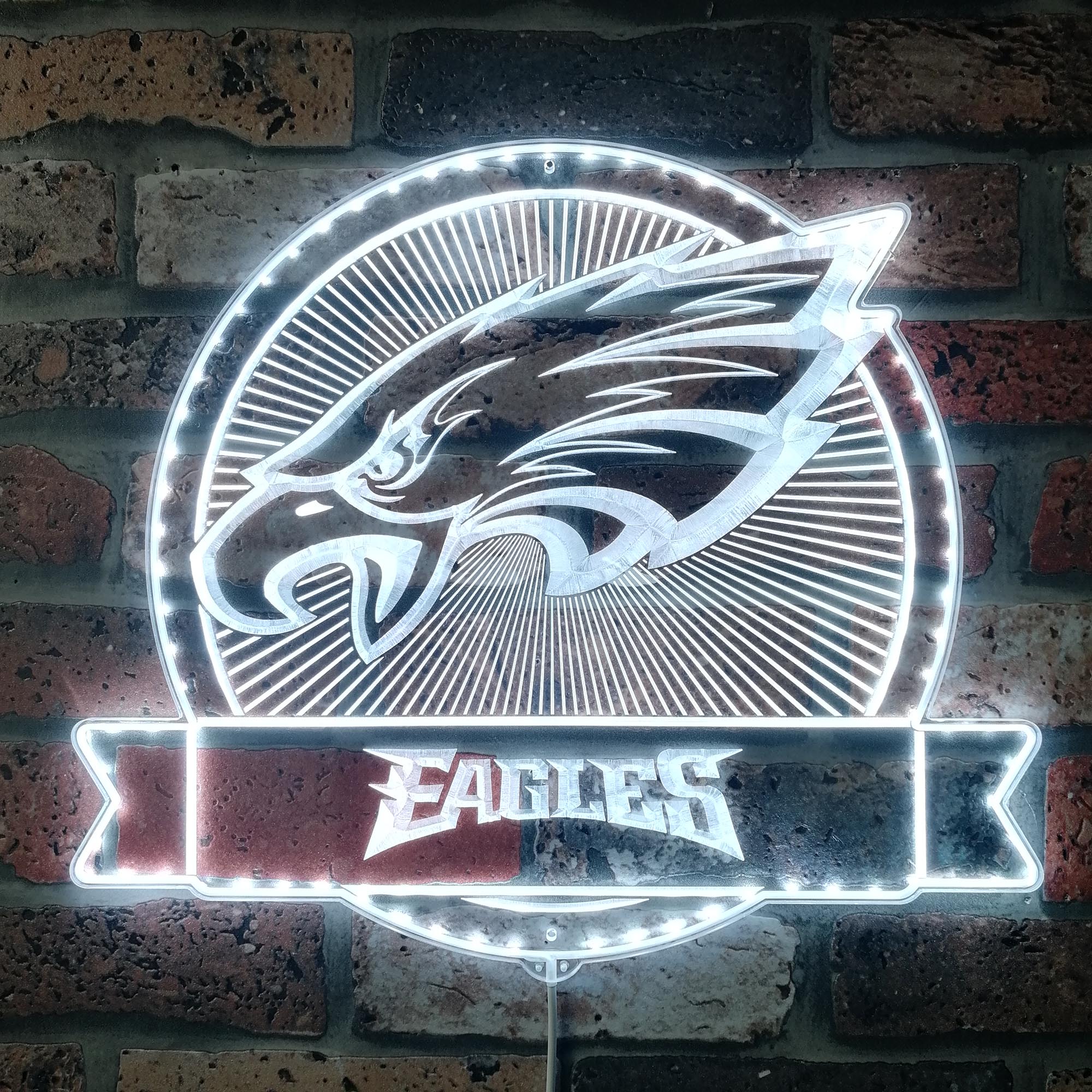 Philadelphia Eagles Dynamic RGB Edge Lit LED Sign