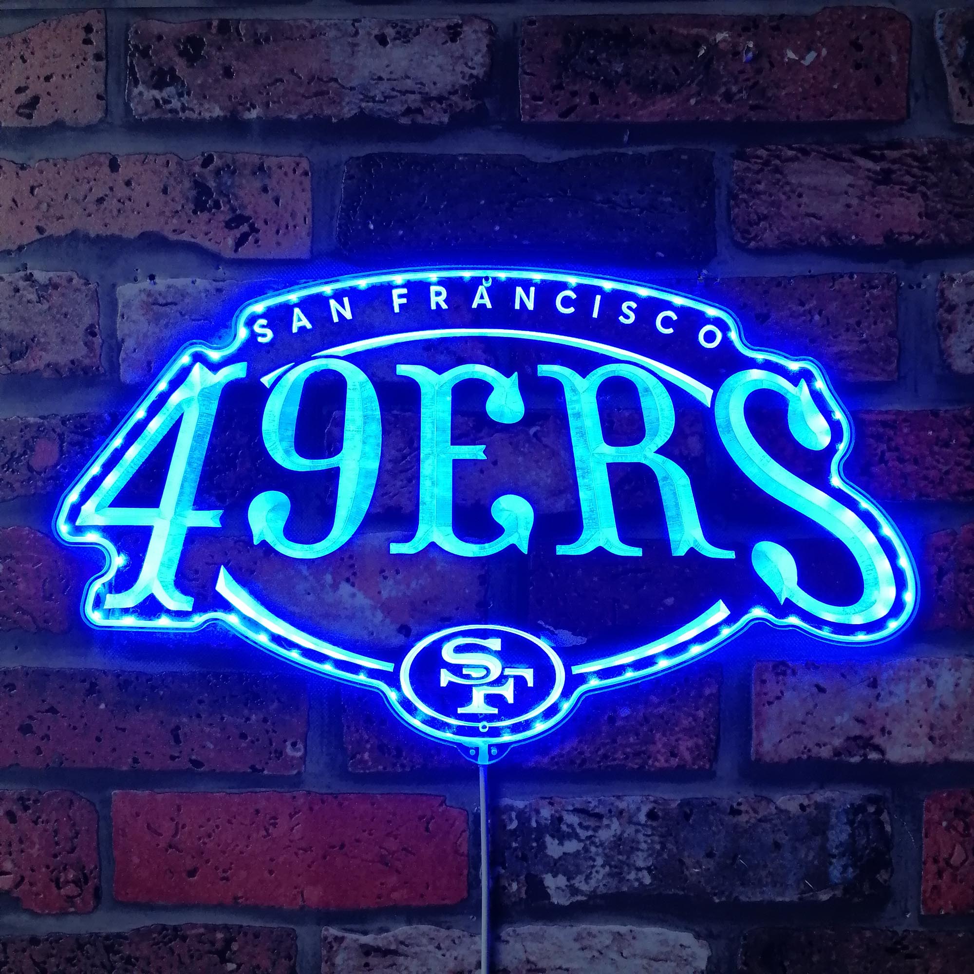 San Francisco 49ers Dynamic RGB Edge Lit LED Light Sign