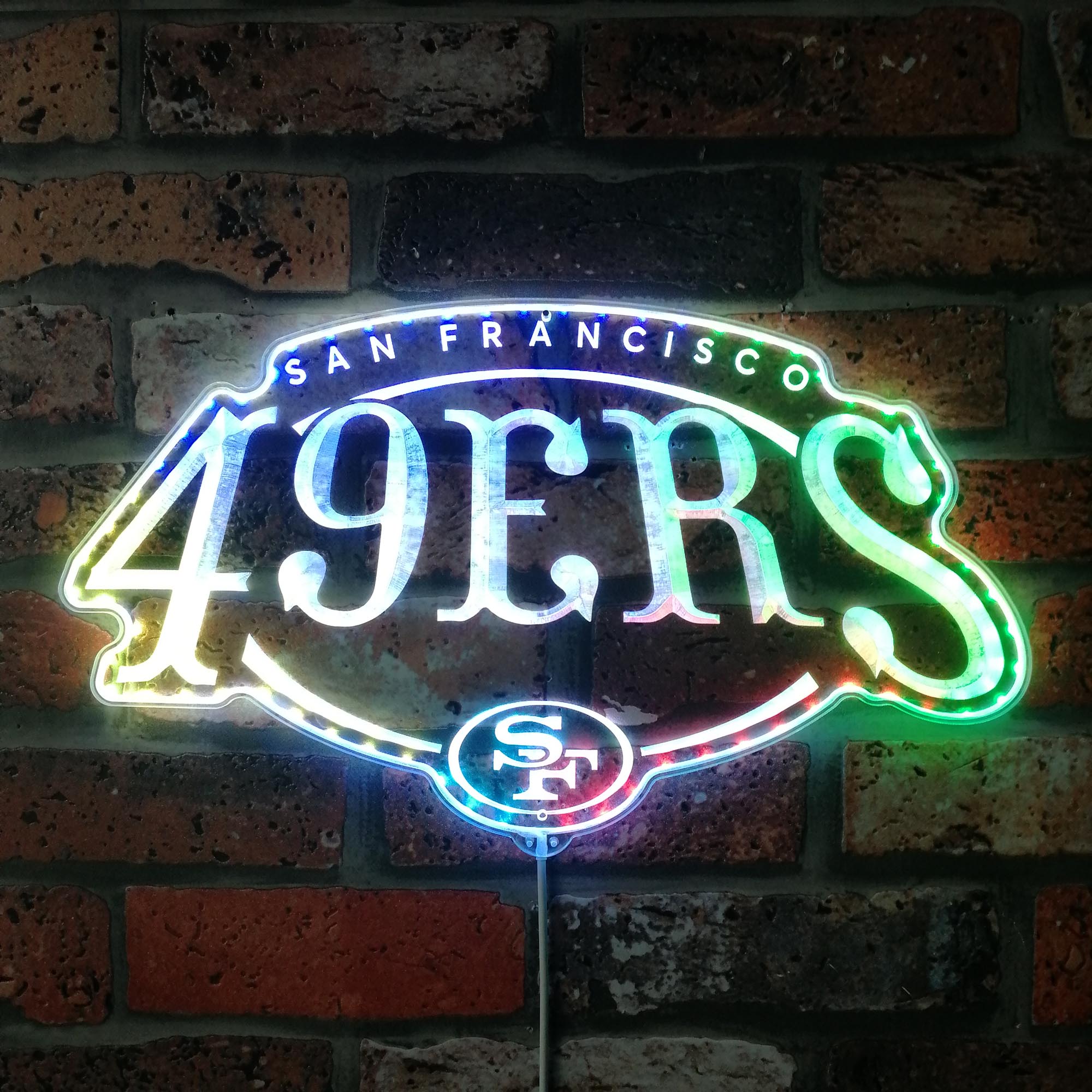 San Francisco 49ers Dynamic RGB Edge Lit LED Light Sign