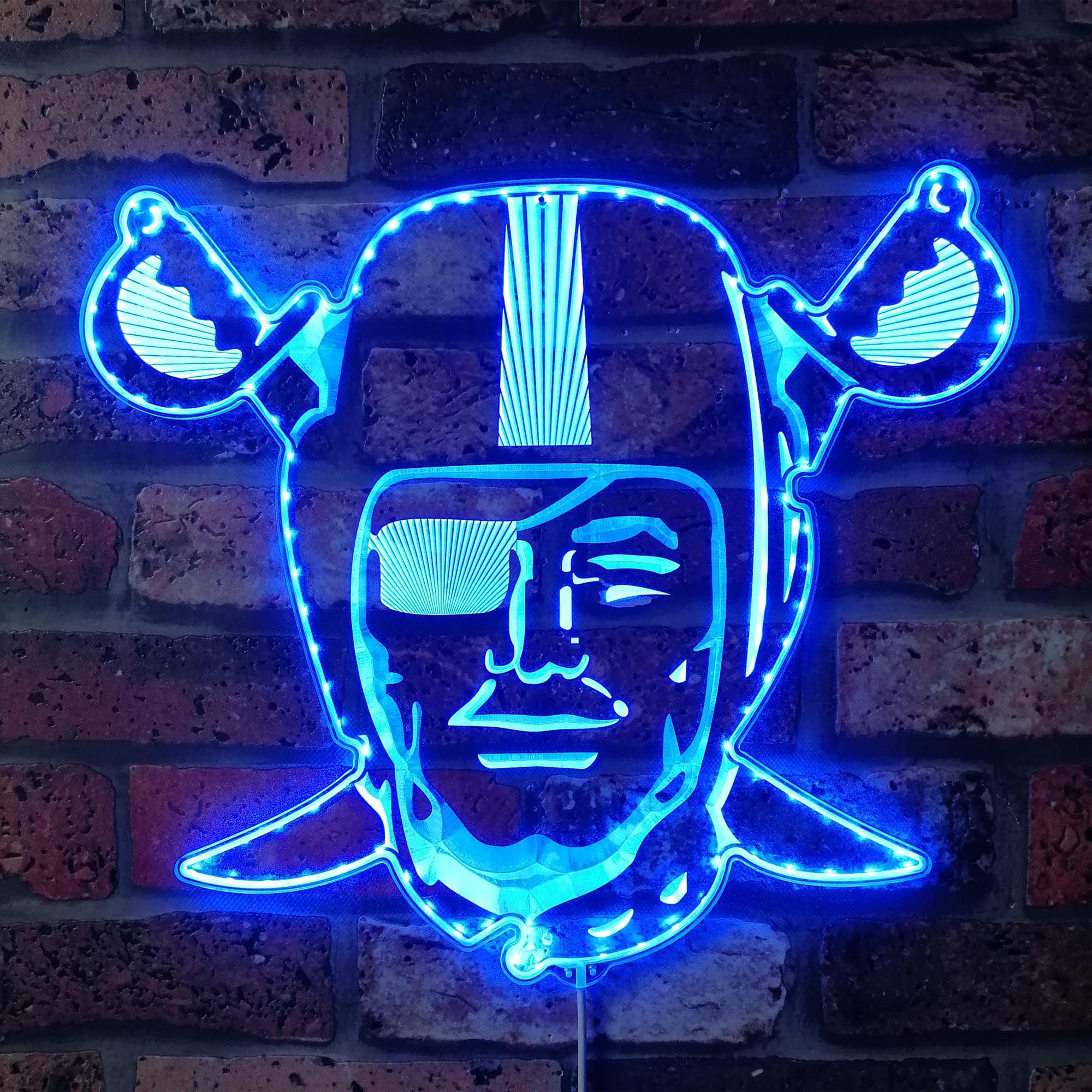 Las Vegas Raiders Dynamic RGB Edge Lit LED Sign