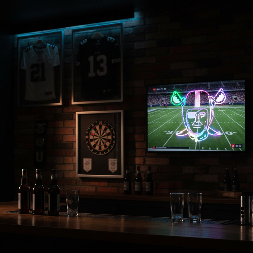 Las Vegas Raiders Neon RGB Edge Lit LED Sign