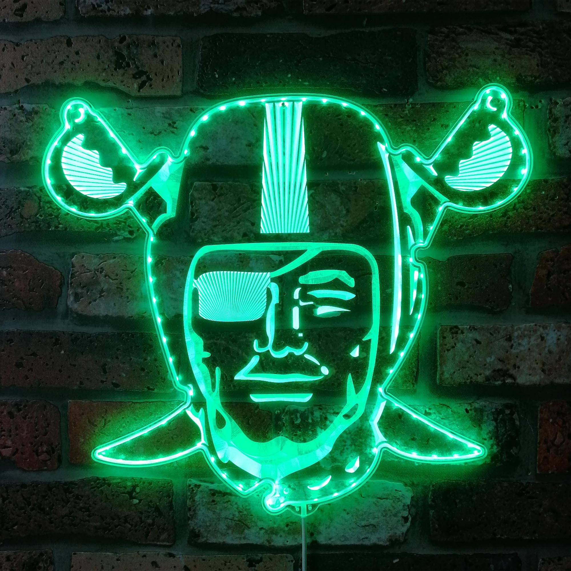 Las Vegas Raiders Dynamic RGB Edge Lit LED Sign