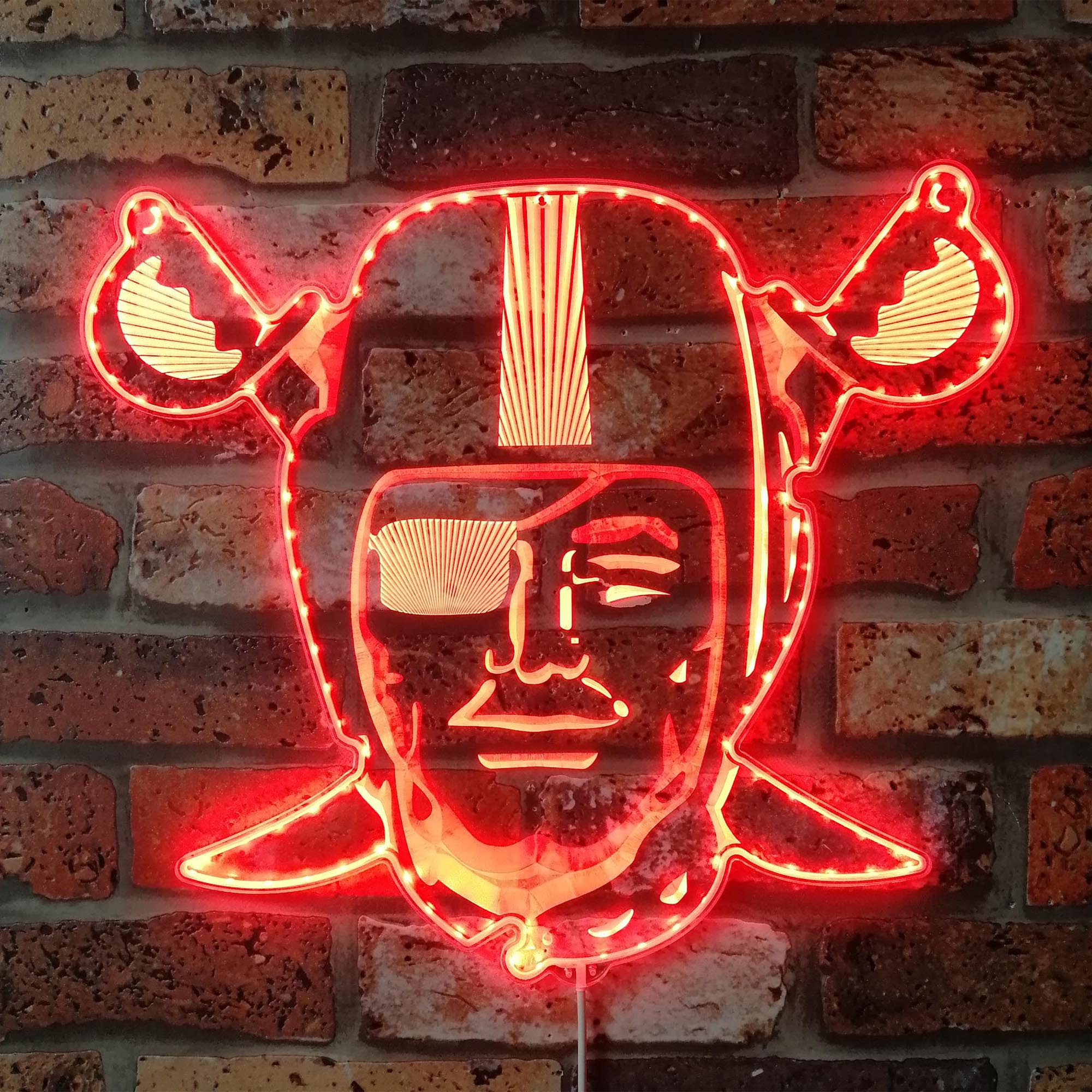 Las Vegas Raiders Dynamic RGB Edge Lit LED Sign