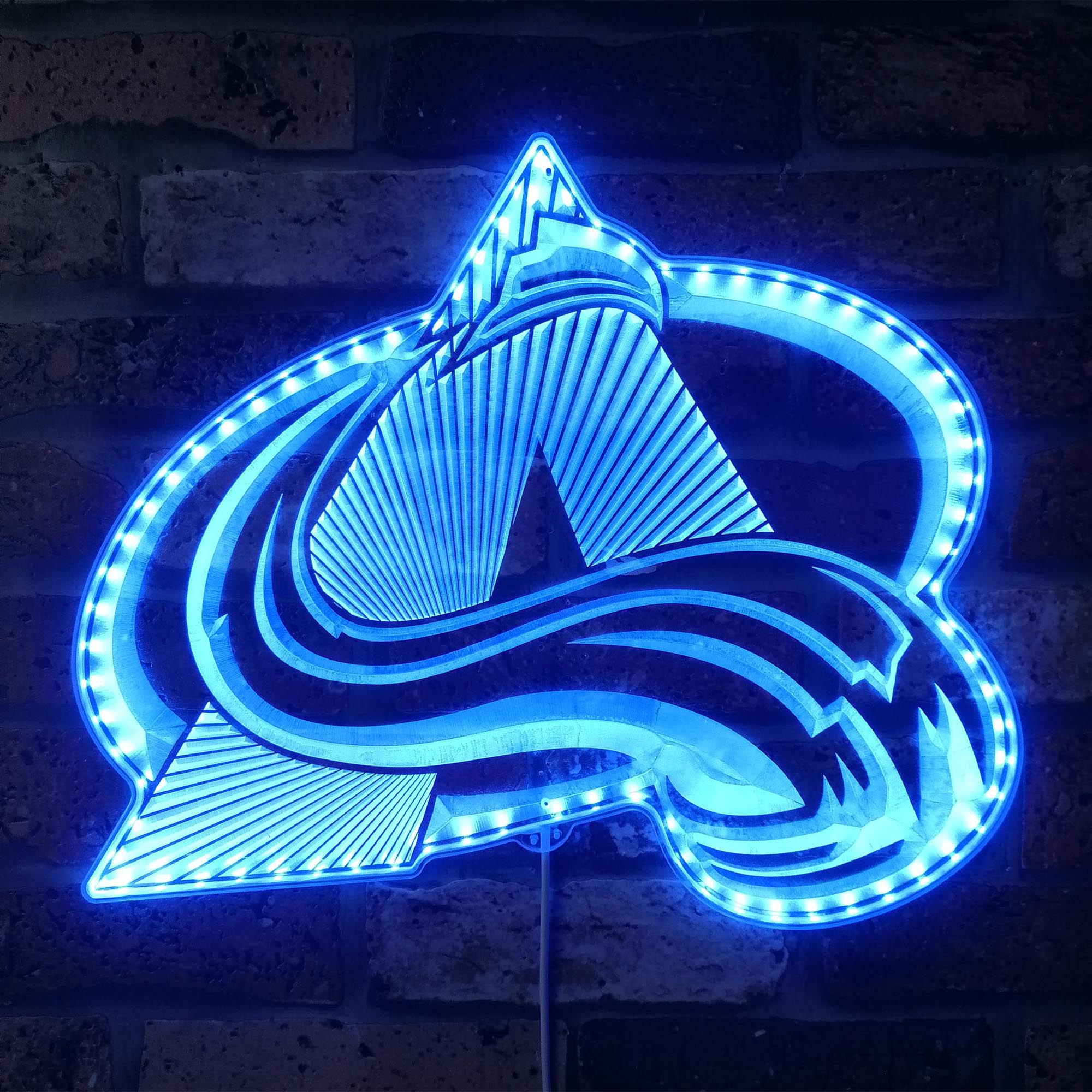 Colorado Avalanche Dynamic RGB Edge Lit LED Sign