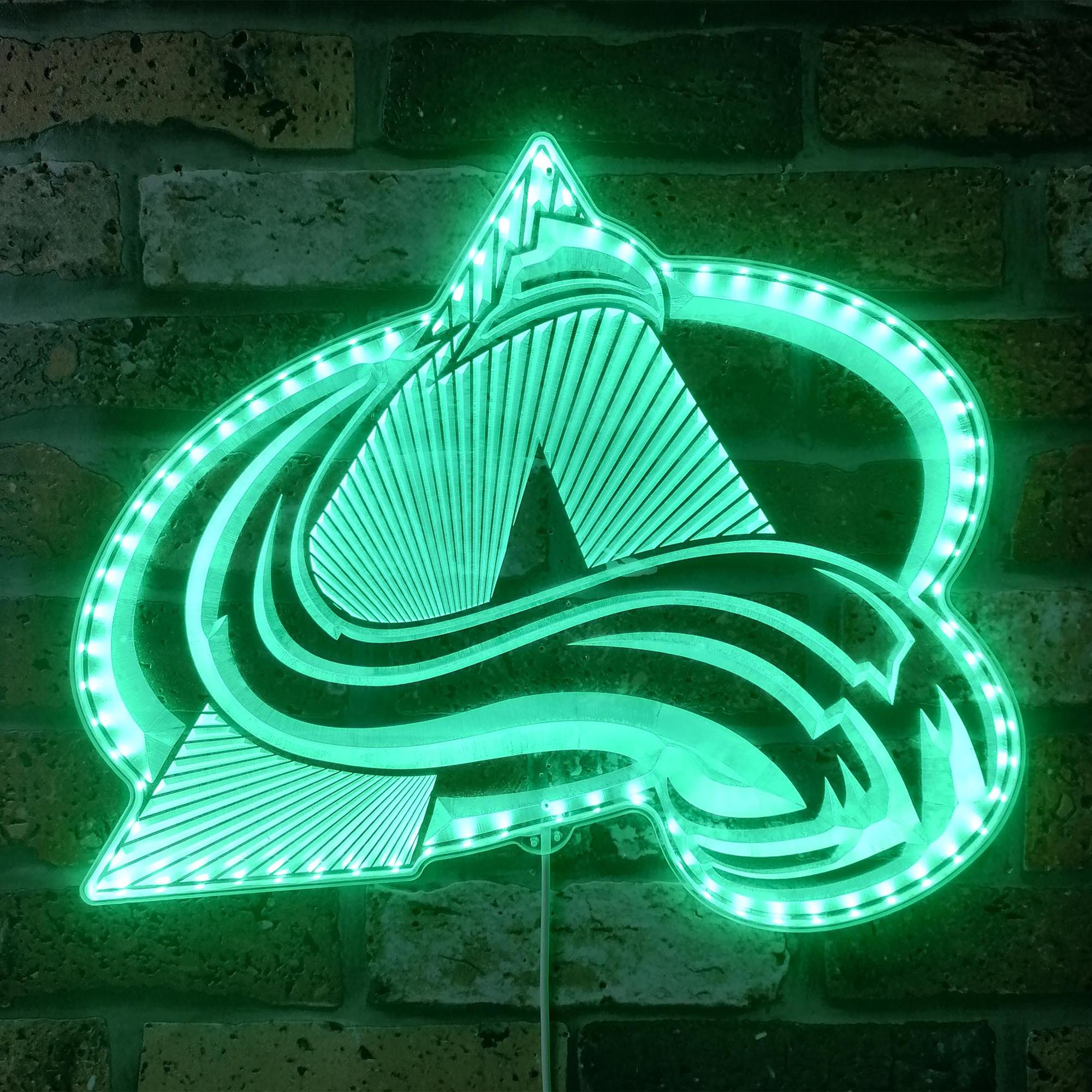 Colorado Avalanche Dynamic RGB Edge Lit LED Sign