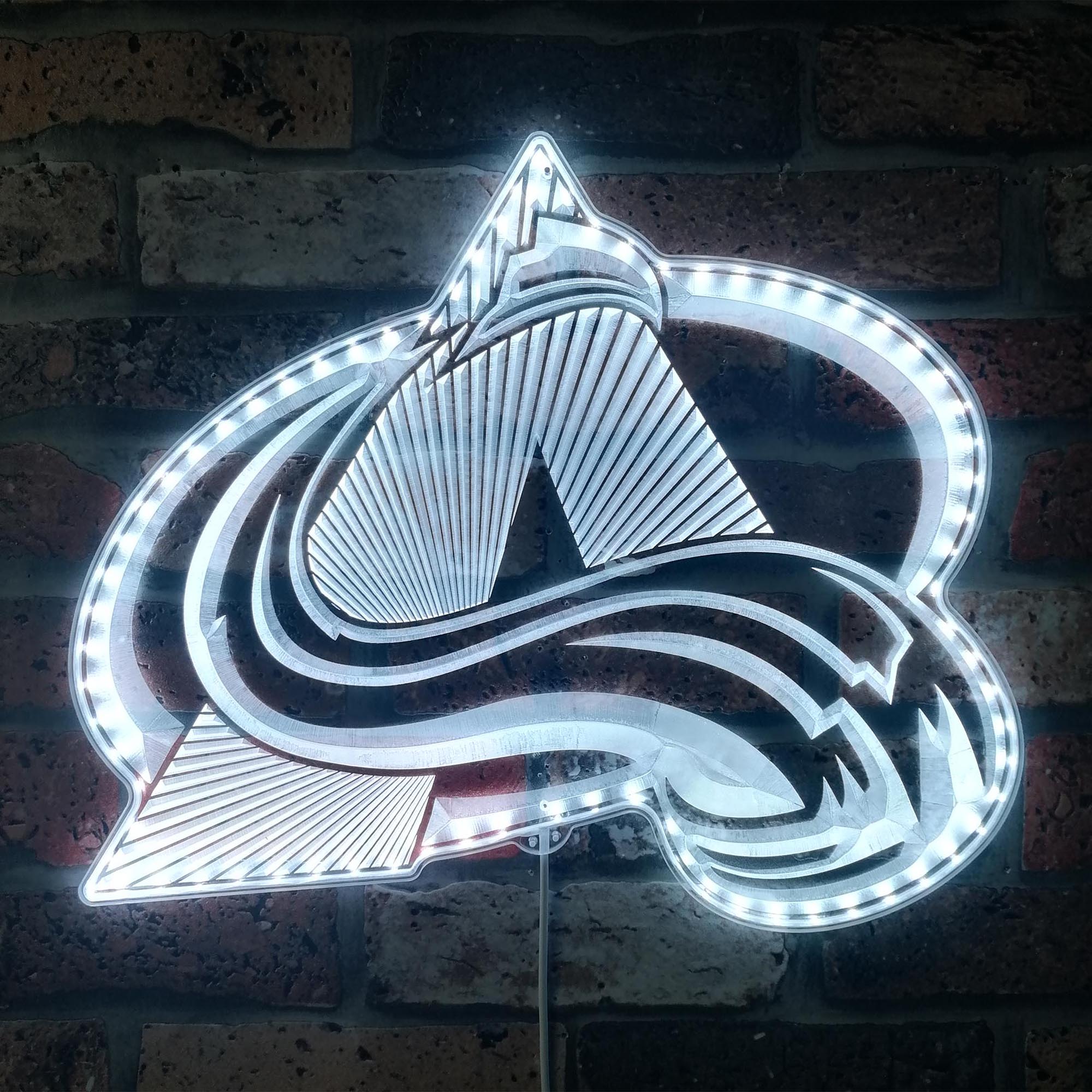 Colorado Avalanche Dynamic RGB Edge Lit LED Sign