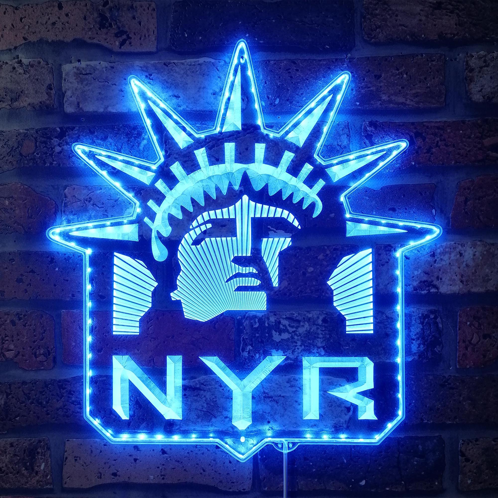 New York Rangers Dynamic RGB Edge Lit LED Sign